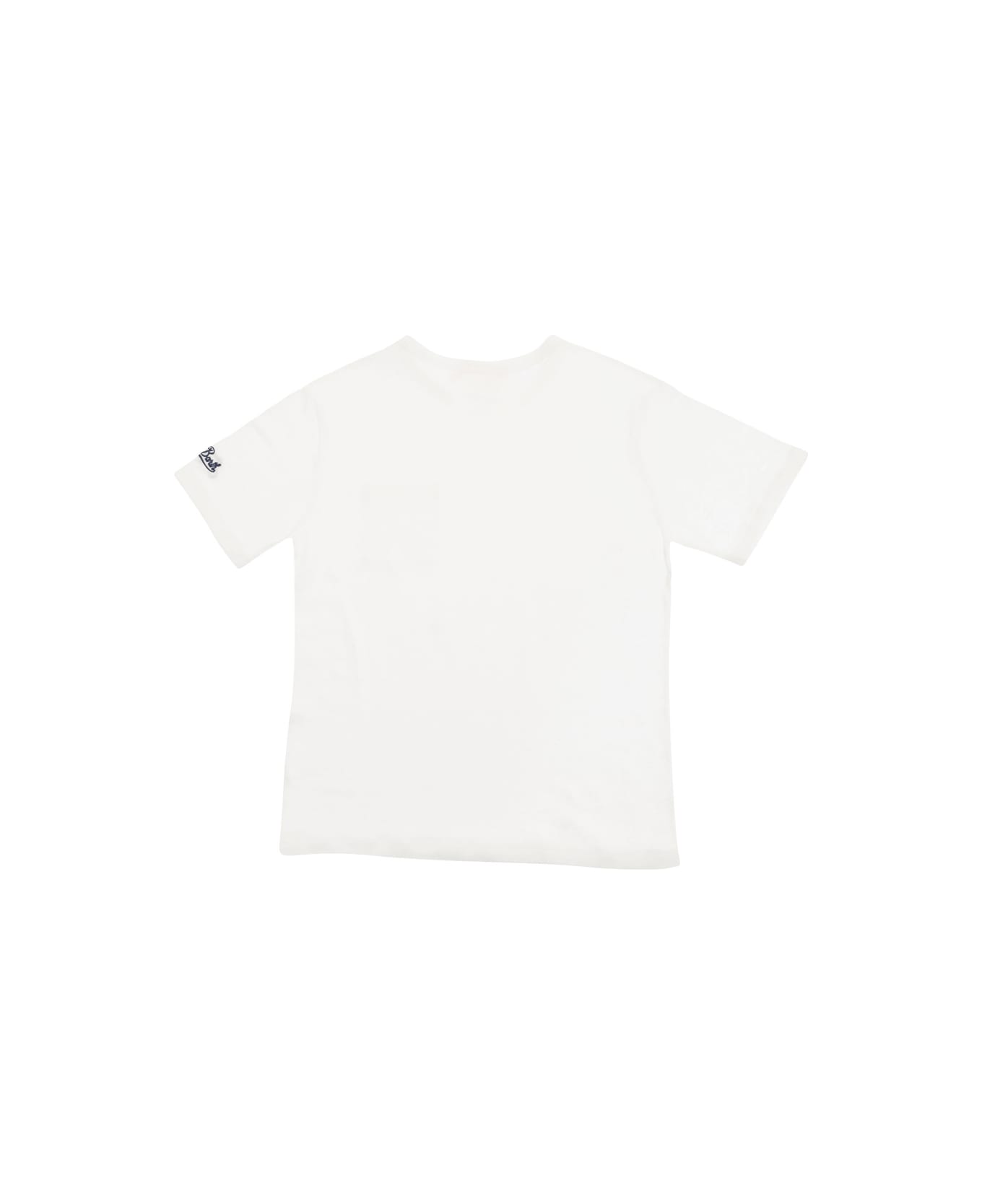 MC2 Saint Barth 'alex' White T-shirt With A Patch Pocket In Jersey Boy - White