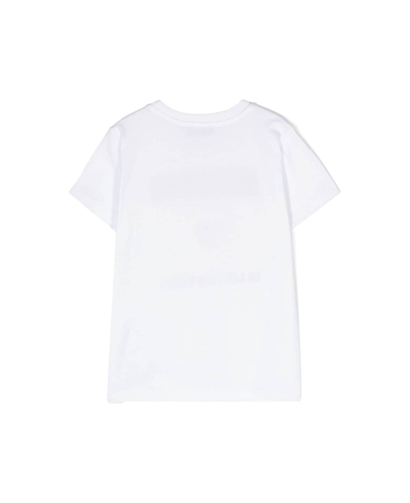 Moschino White T-shirt With Logo In Cotton Boy - White Tシャツ＆ポロシャツ