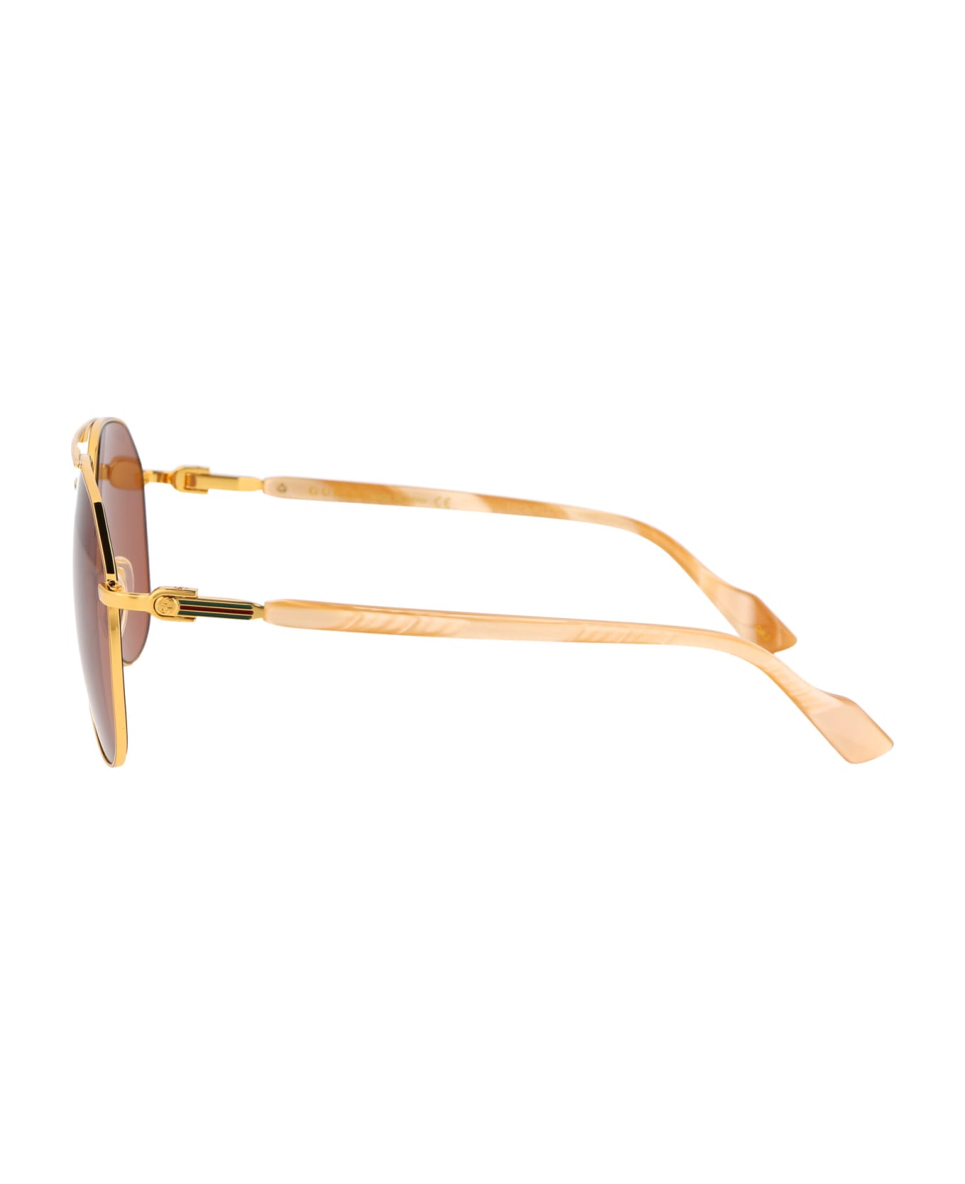 Gucci Eyewear Gg1220s Sunglasses - 003 GOLD GOLD BROWN