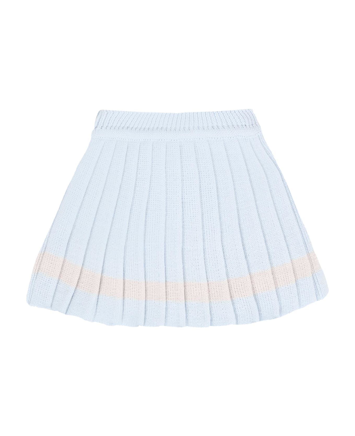 Little Bear Light Blue Skirt For Baby Girl - Light Blue