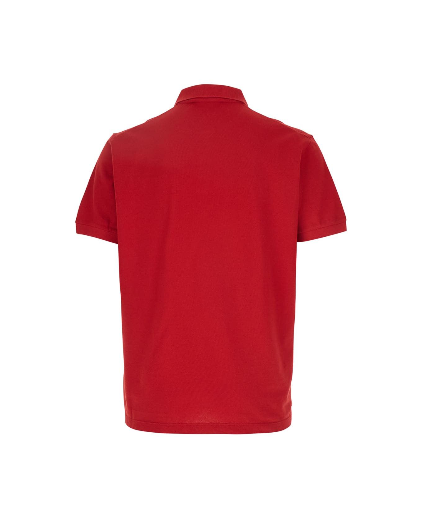 Dsquared2 Red Polo Shirt With Embroidered Logo On The Front In Cotton Man - Red
