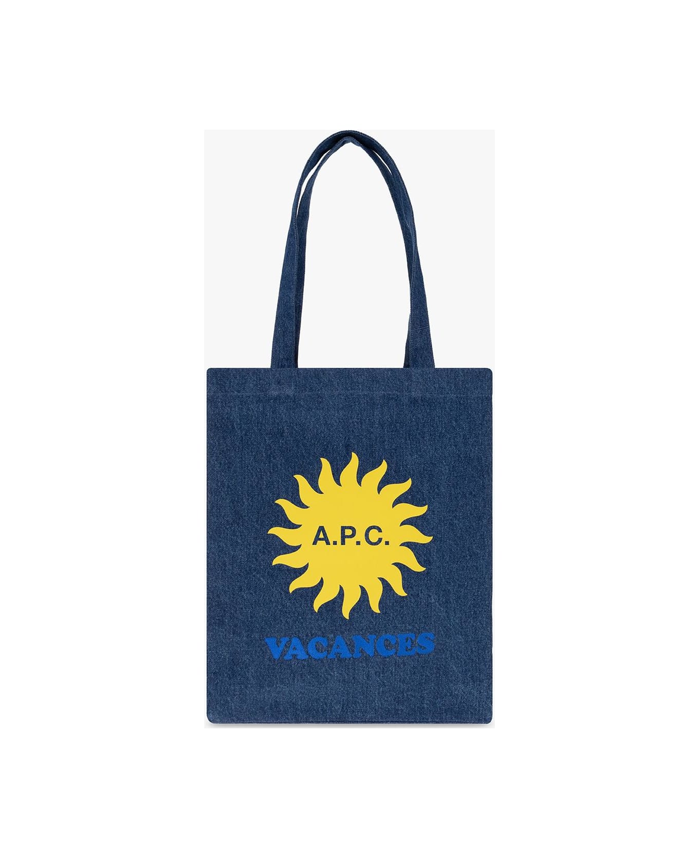 A.P.C. 'lou' Denim Shopper Bag - Washed indigo