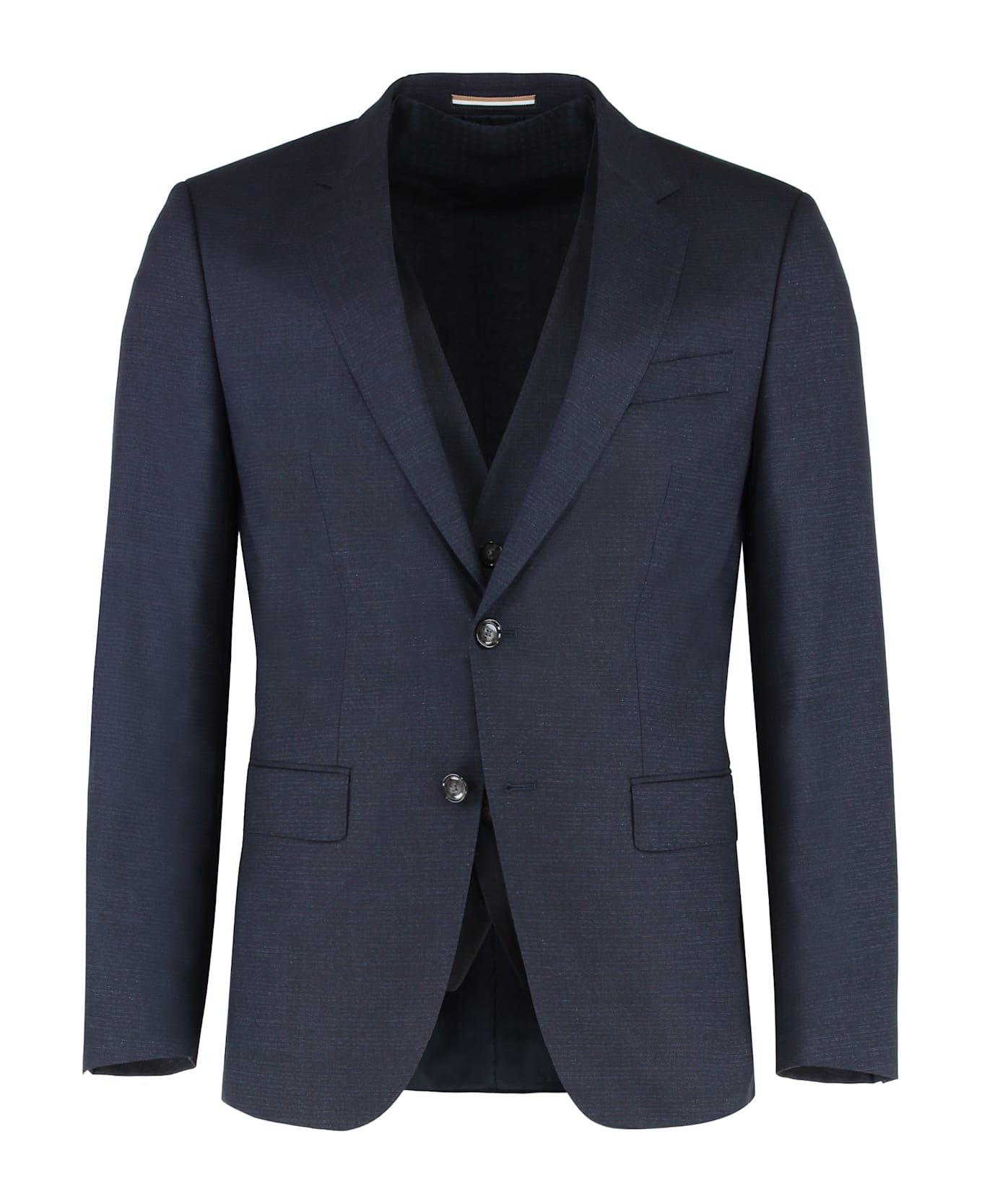 Hugo Boss Three-piece Wool Suit - blue