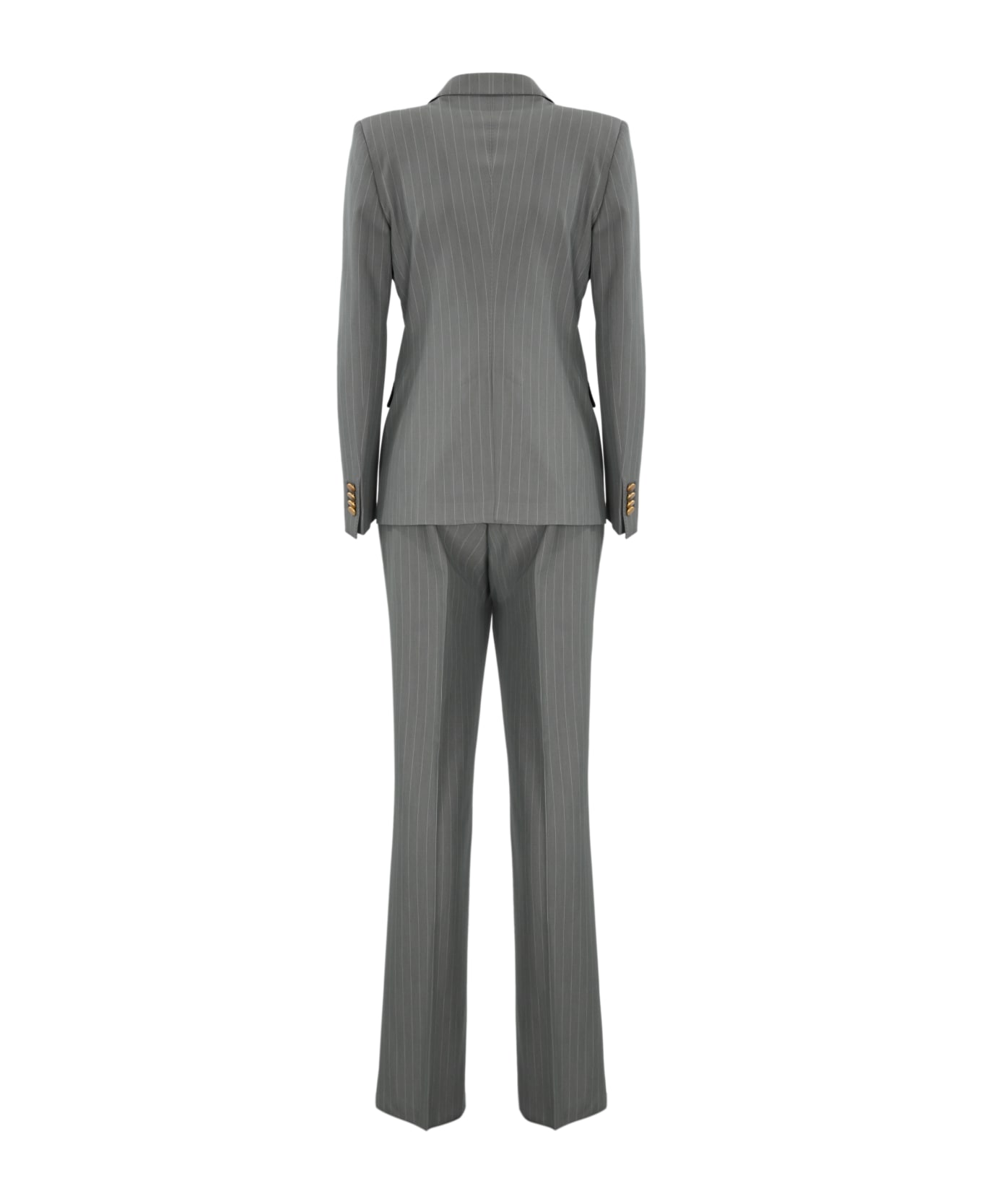 Tagliatore Gray Pinstripe T-paris Suit - Perla