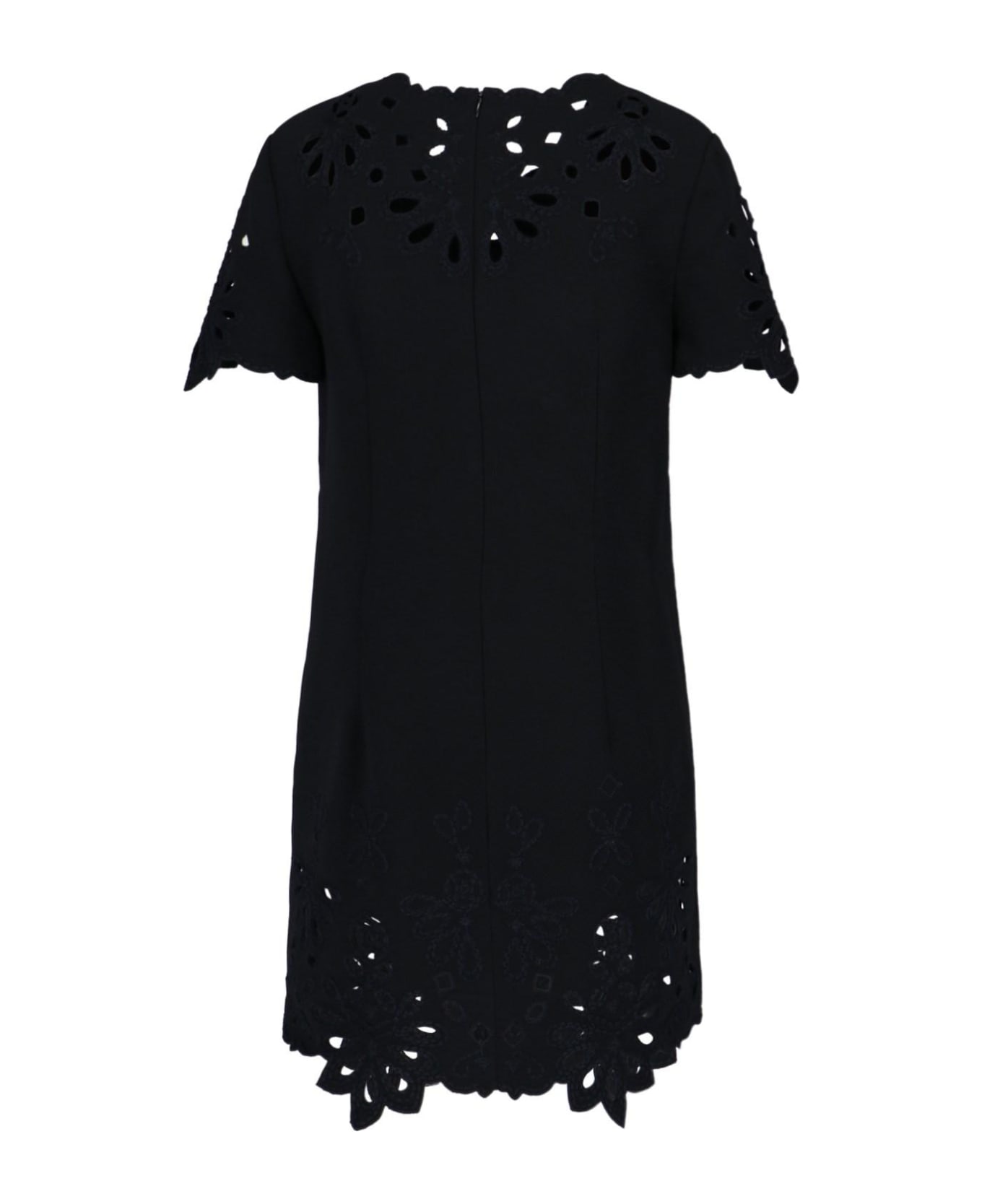 Ermanno Scervino Sangallo Mini Dress - Black ワンピース＆ドレス