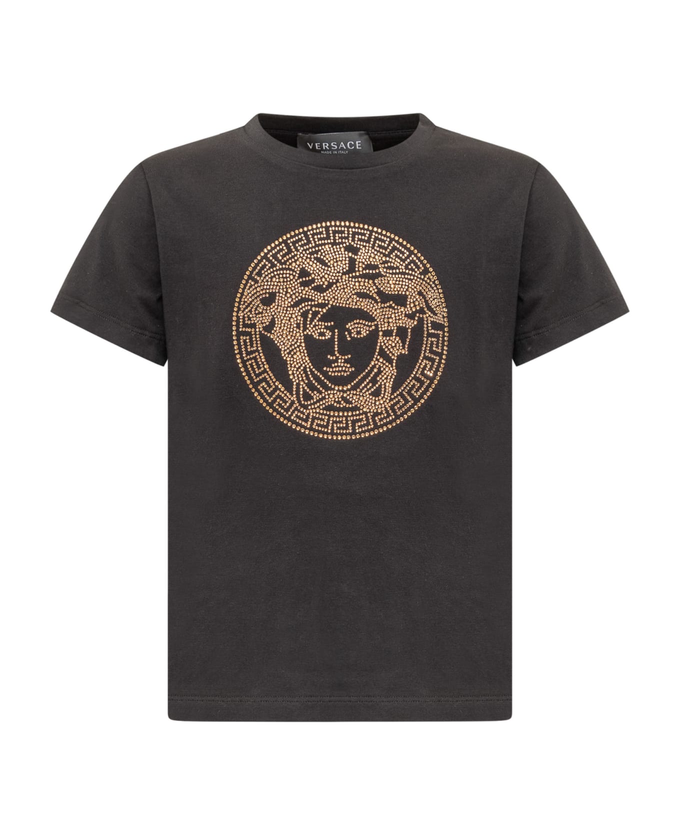 Young Versace Medusa T-shirt - BLACK