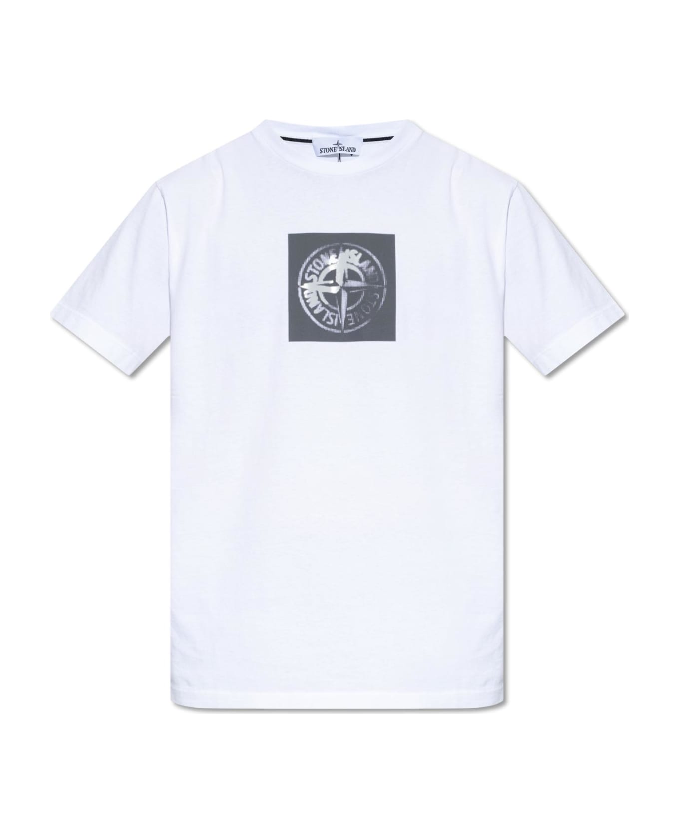 Stone Island Logo-printed T-shirt - Bianco
