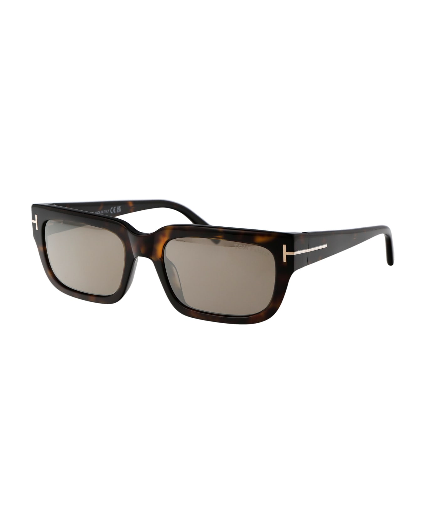 Tom Ford Eyewear Ezra Sunglasses - 52L Avana Scura  / Roviex Specchiato