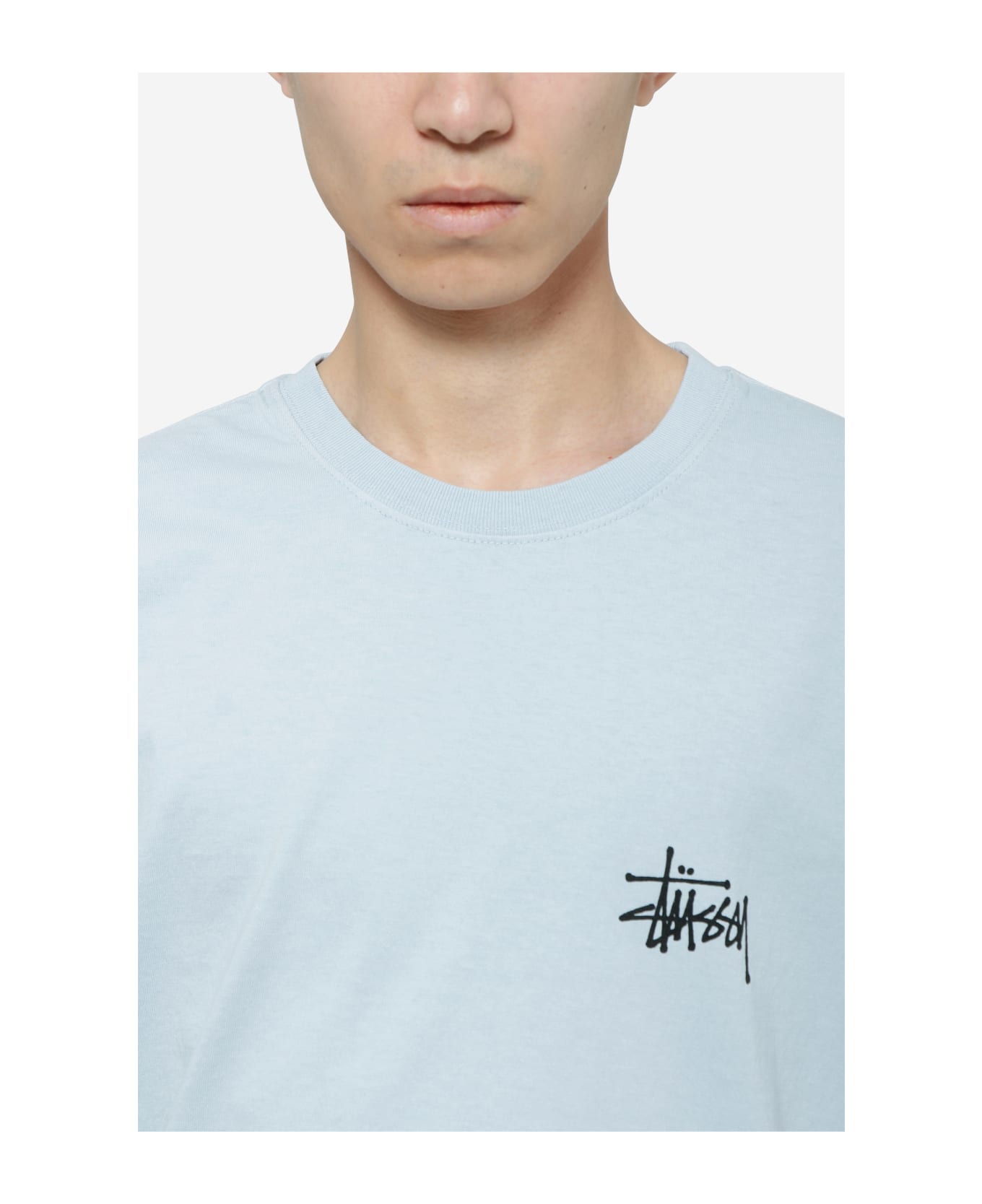 Stussy Basic T-shirt - Sky Blue シャツ