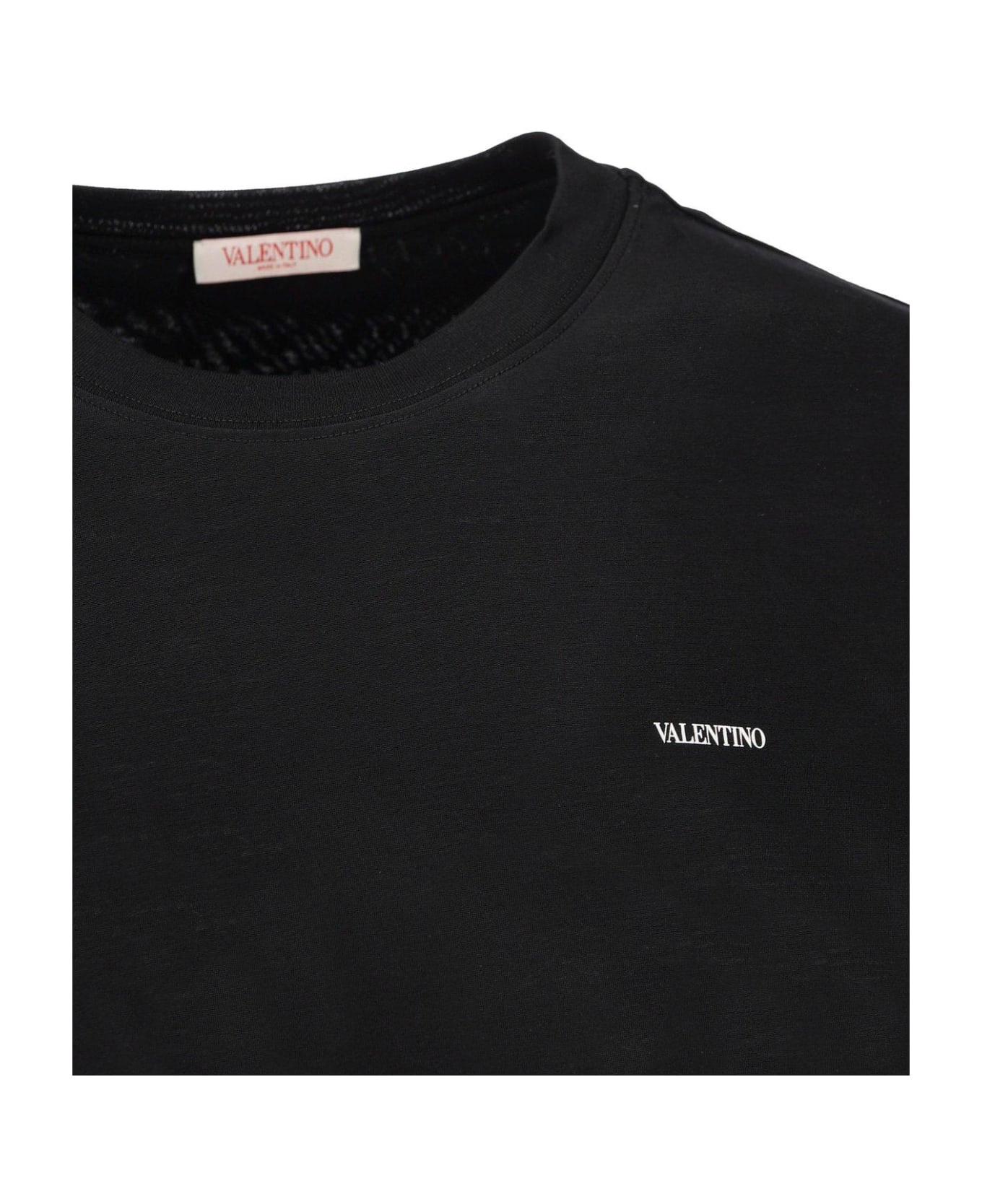Valentino Garavani T-shirt With Logo - Black シャツ