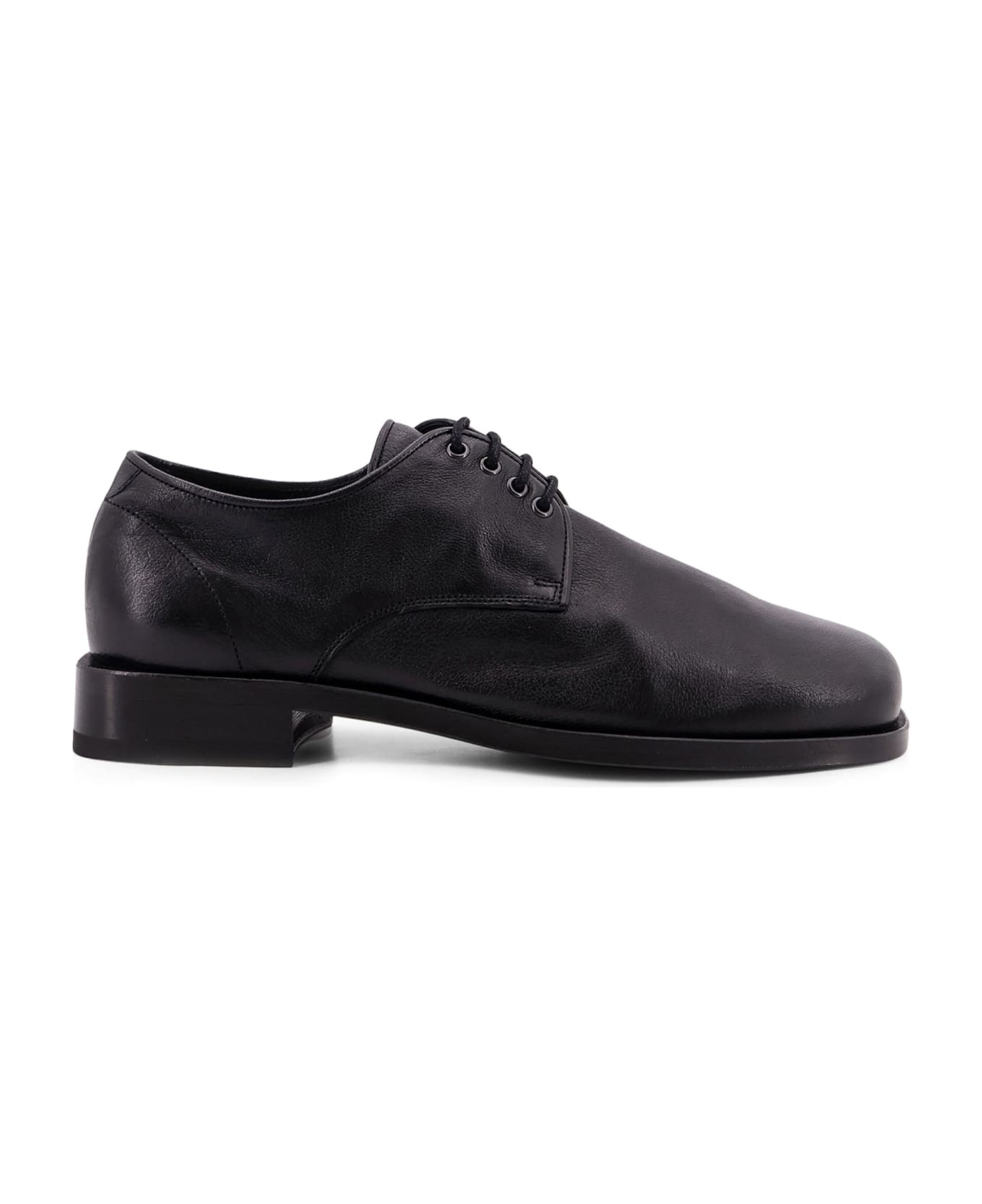 Lemaire Anatomic Derbies Lace Up Shoe - Black
