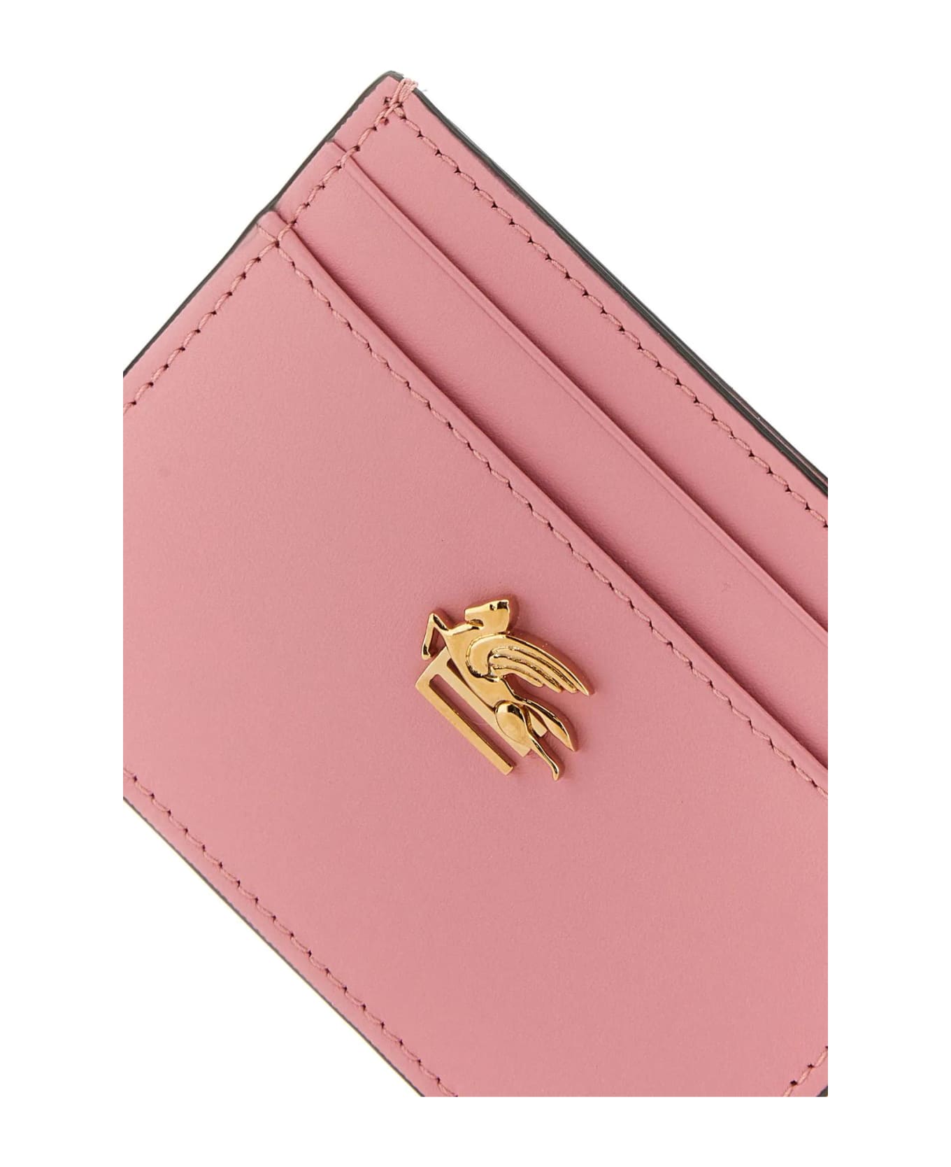 Etro Pink Leather Cardholder - Pink