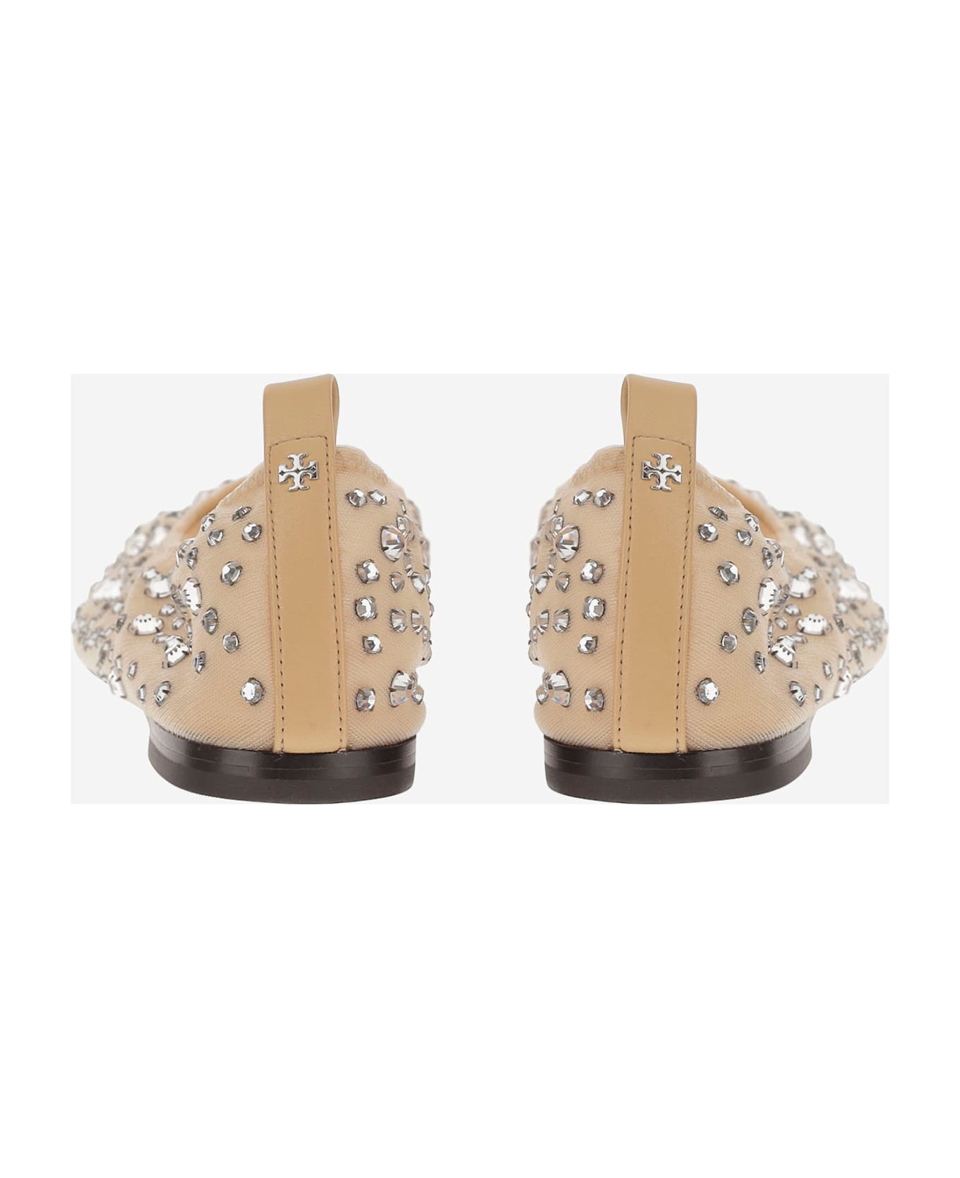 Tory Burch Ballet Flats With Crystals - Sheer