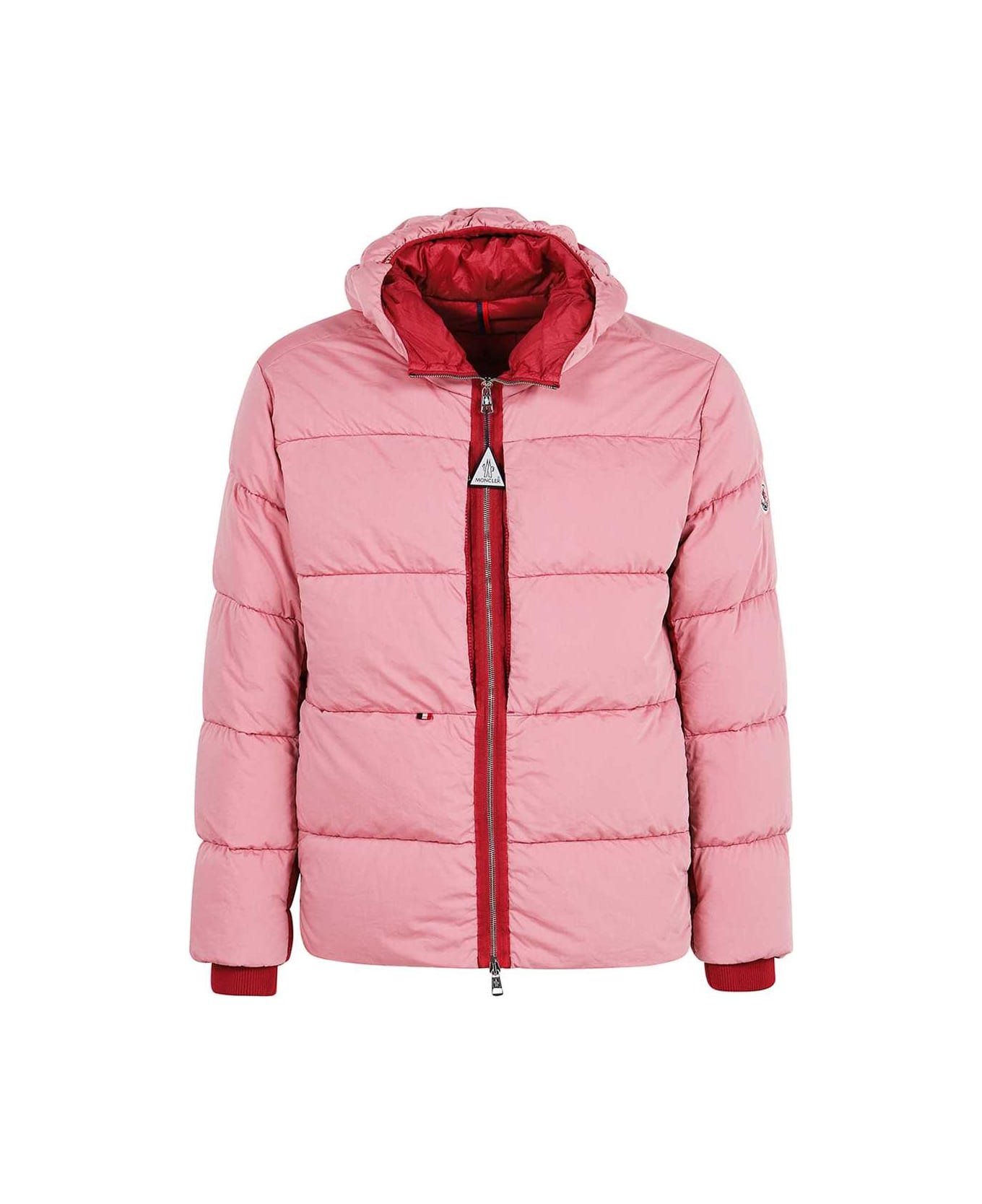 Moncler Paviot Hooded Short Down Jacket - Pink