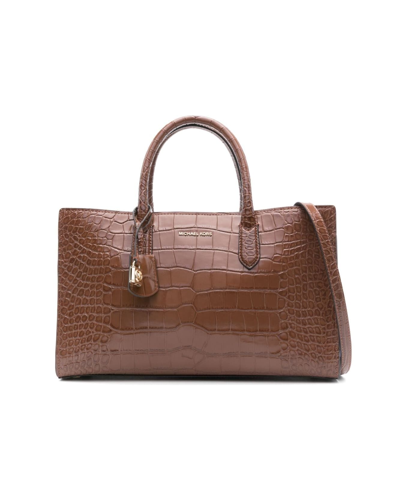 MICHAEL Michael Kors Medium Ew Satchel - Chestnut トートバッグ