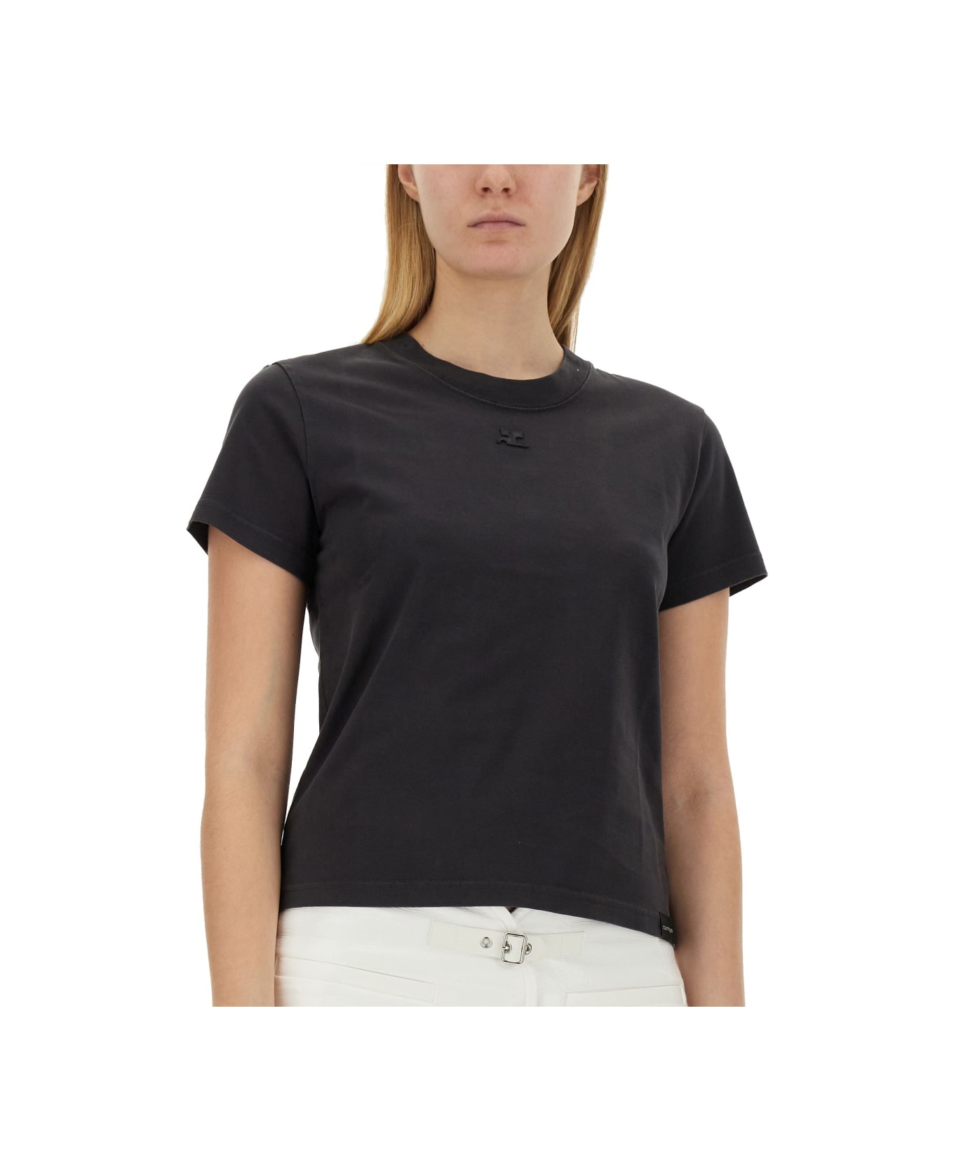 Courrèges T-shirt 'ac' - Grey Tシャツ