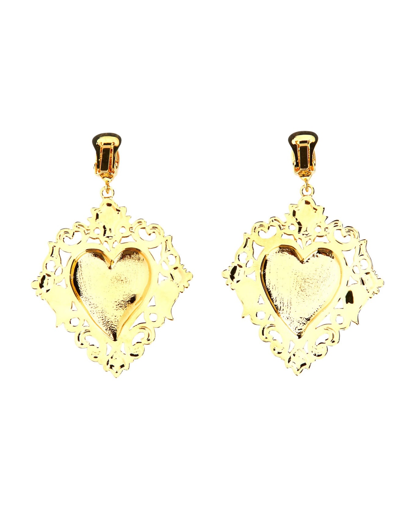 Moschino Gold Heart Earrings - ORO