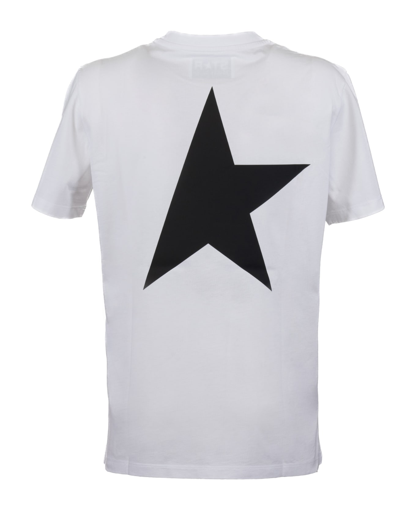 Golden Goose Logo Printed Crewneck T-shirt - Bianco Tシャツ