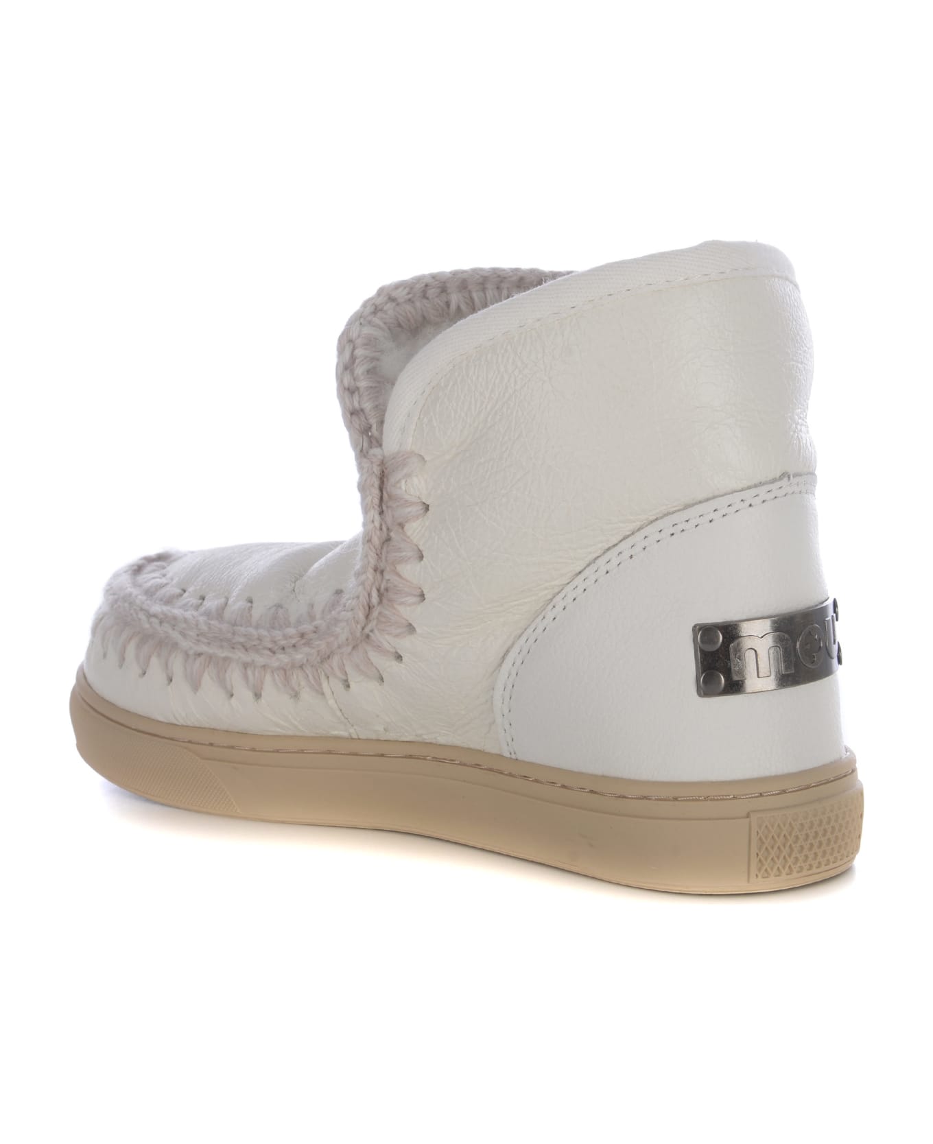 Mou Stivaletti Mou "eskimo Sneakers" In Pelle - Bianco