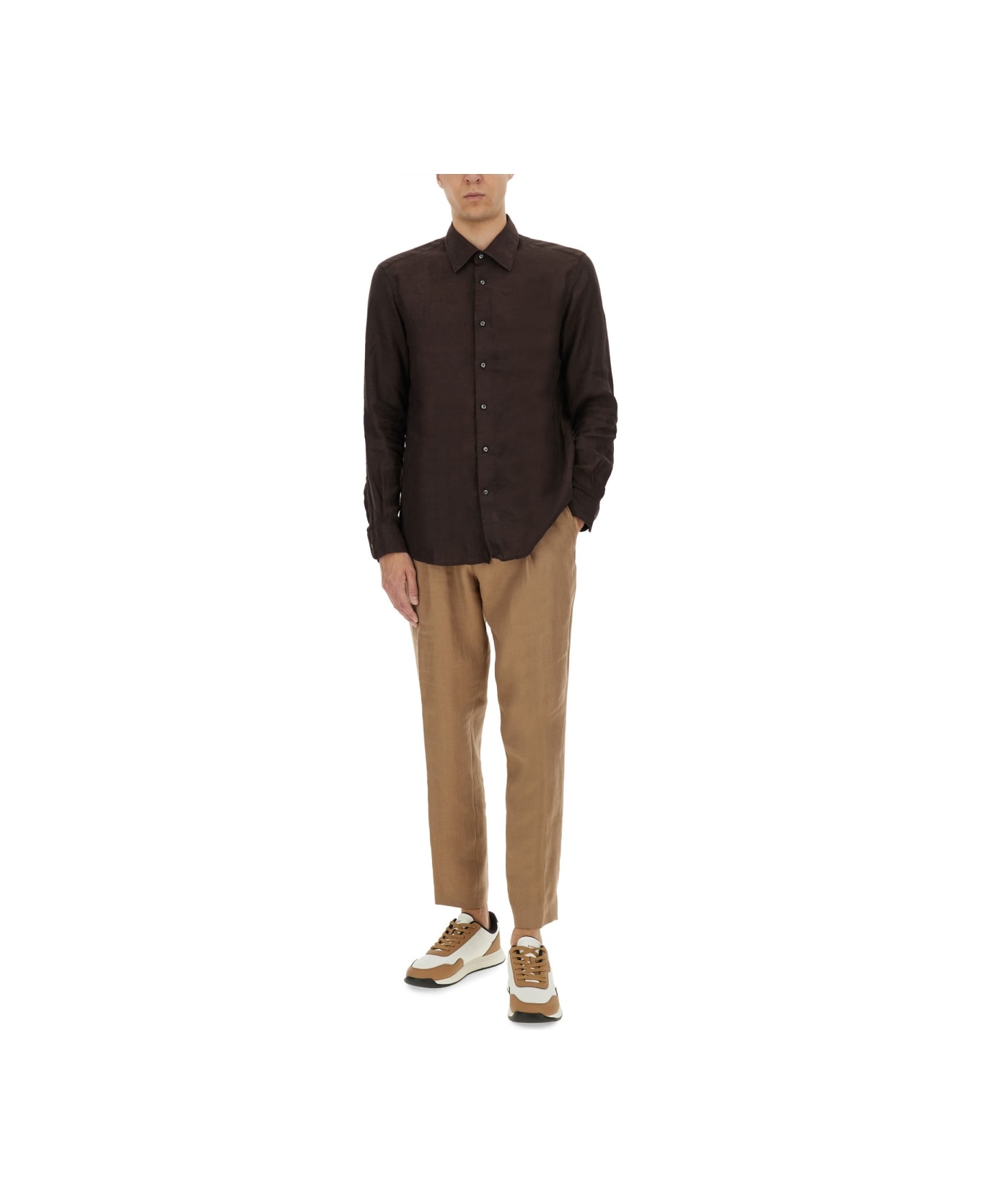 Hugo Boss Shirt "l-hays-kentw-c-252" - BROWN
