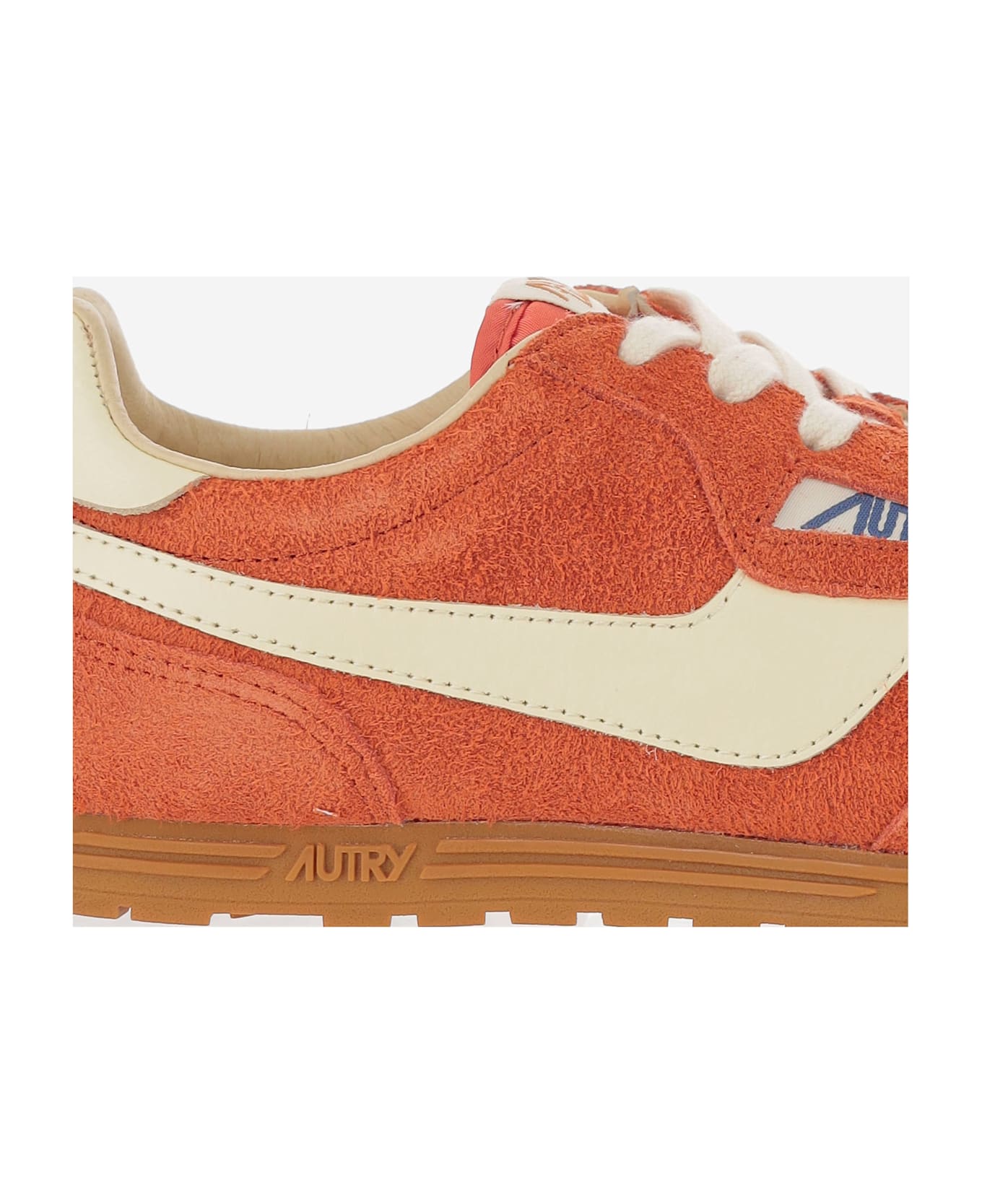 Autry Windspin Leather Sneakers - Orange