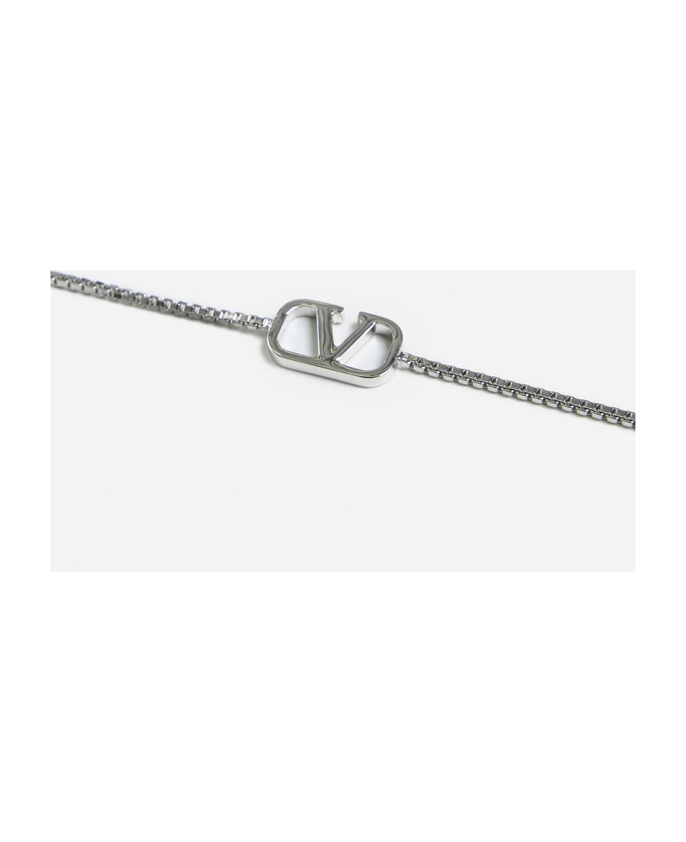 Valentino Garavani Palladium Vlogo Signature Bracelet - Argento