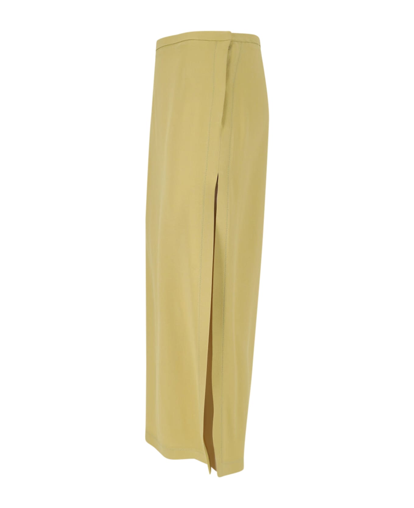 Gucci Midi Skirt With Slit - Gold