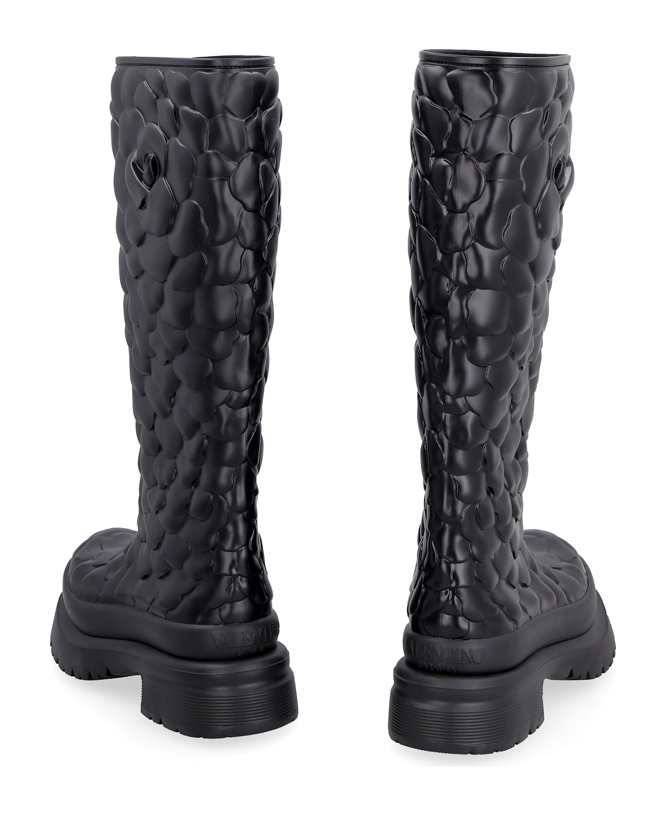 Valentino Garavani - Atelier Shoes 03 Rose Edition Rubber Boots - black
