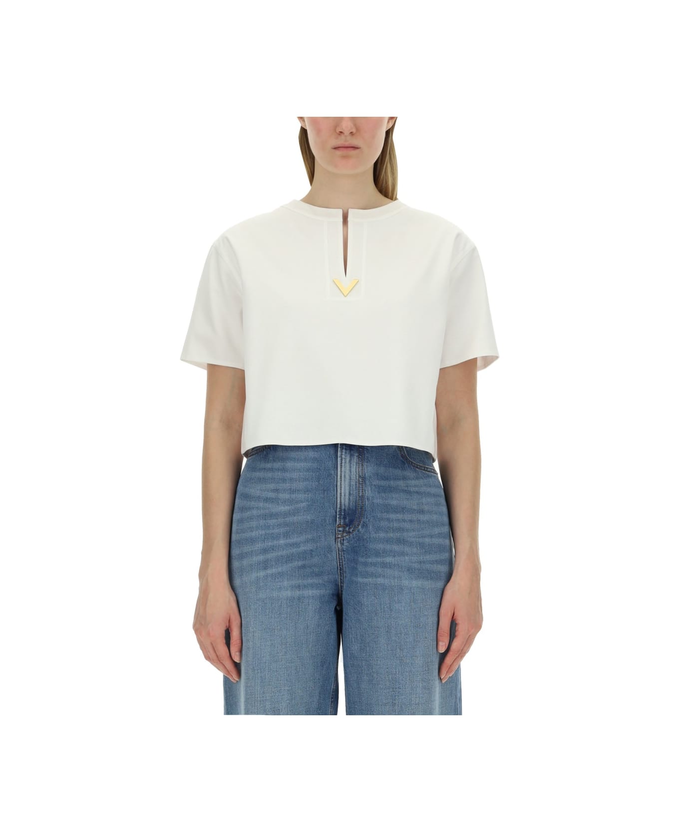 Valentino Jersey T-shirt - WHITE