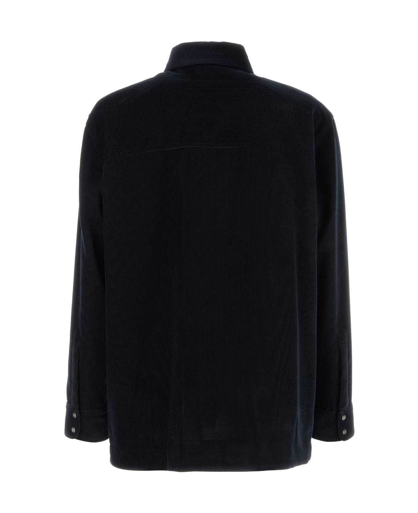 Fendi Navy Blue Corduroy Jacket - NAVY