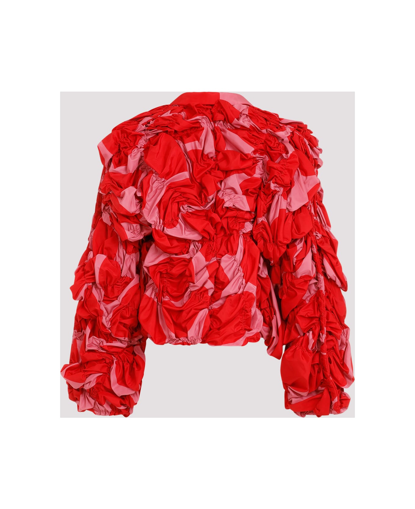 Comme des Garçons Floral-appliqué Jacket - Red