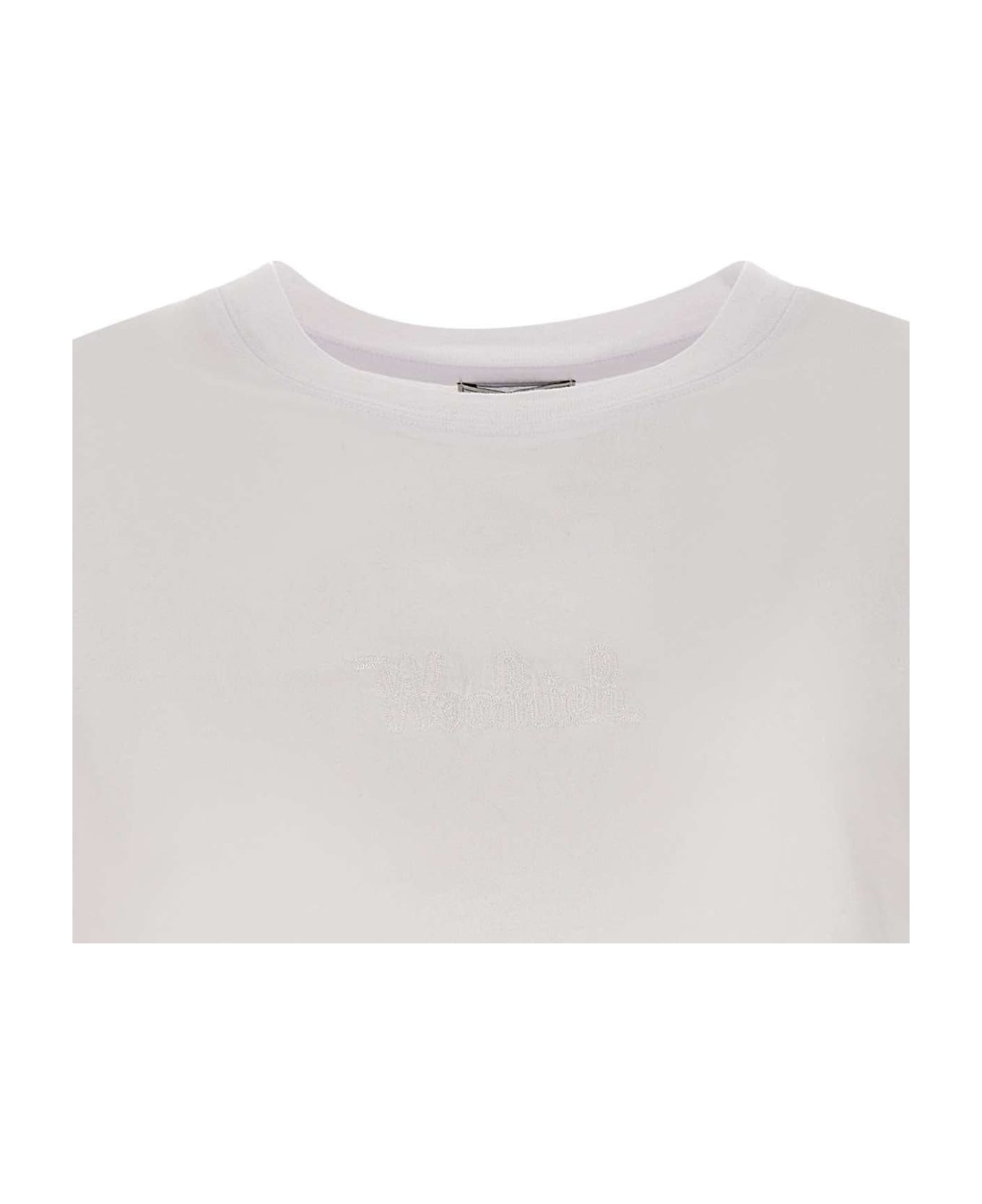 Woolrich Crewneck Short-sleeved T-shirt - WHITE