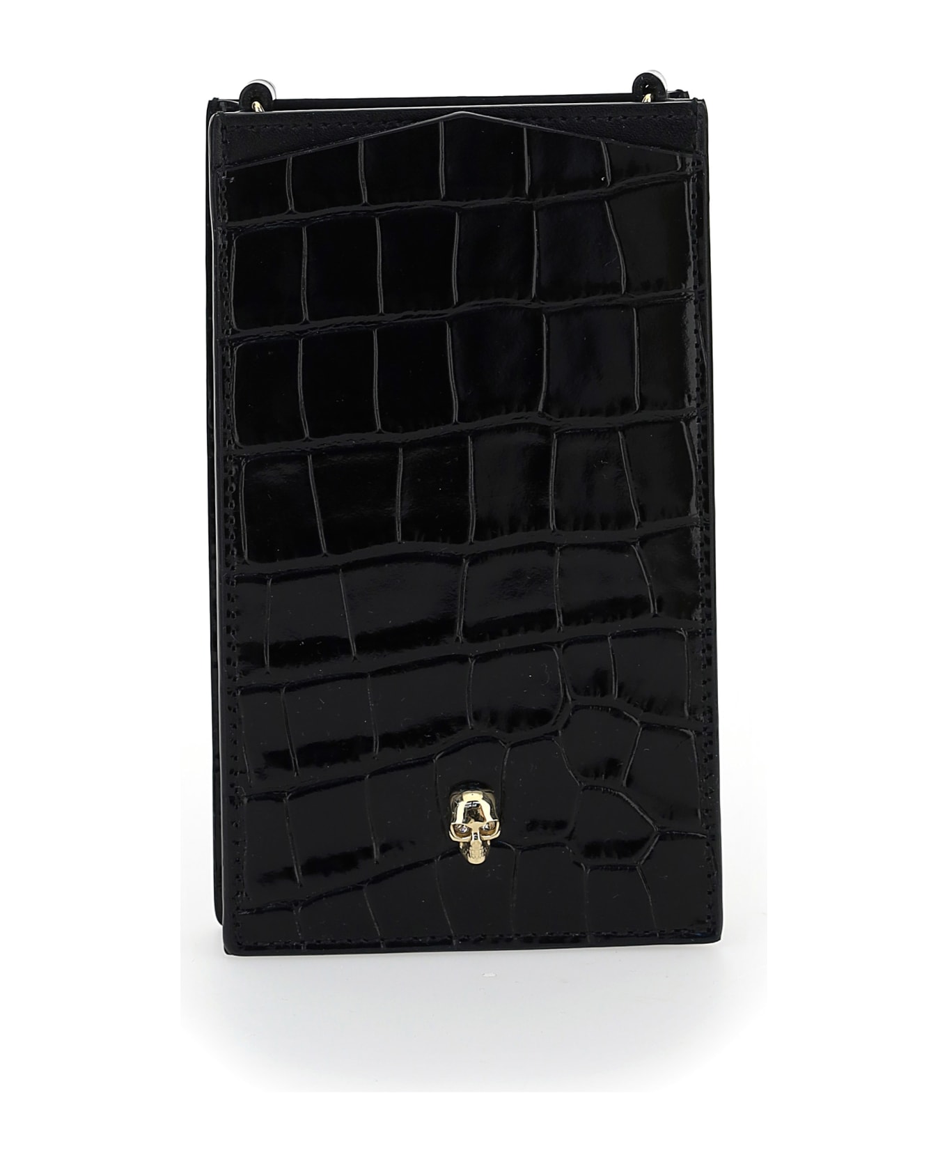Alexander McQueen Skull Phone Case - Black