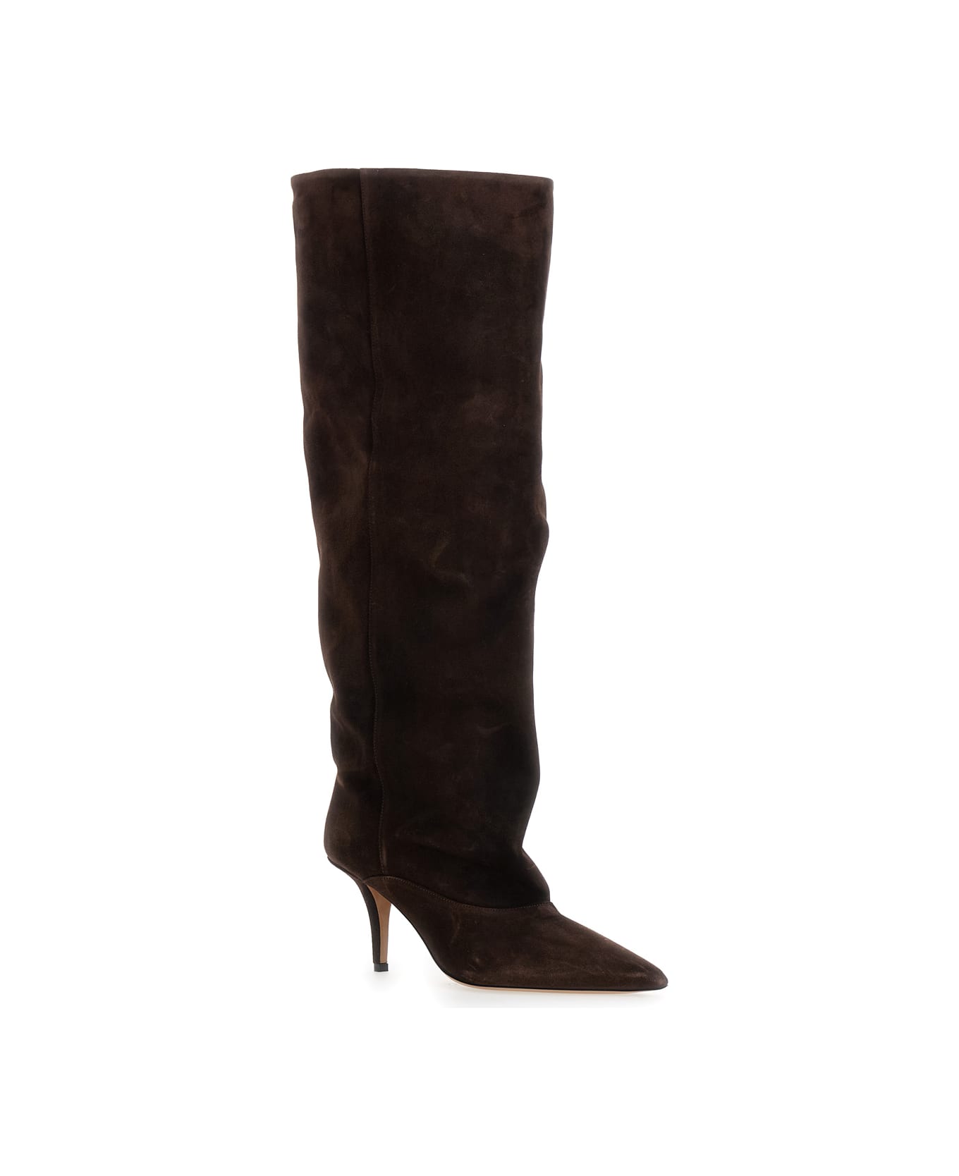Paris Texas 'ines' Brown Boots With High Stiletto Heel In Suede Woman - Brown
