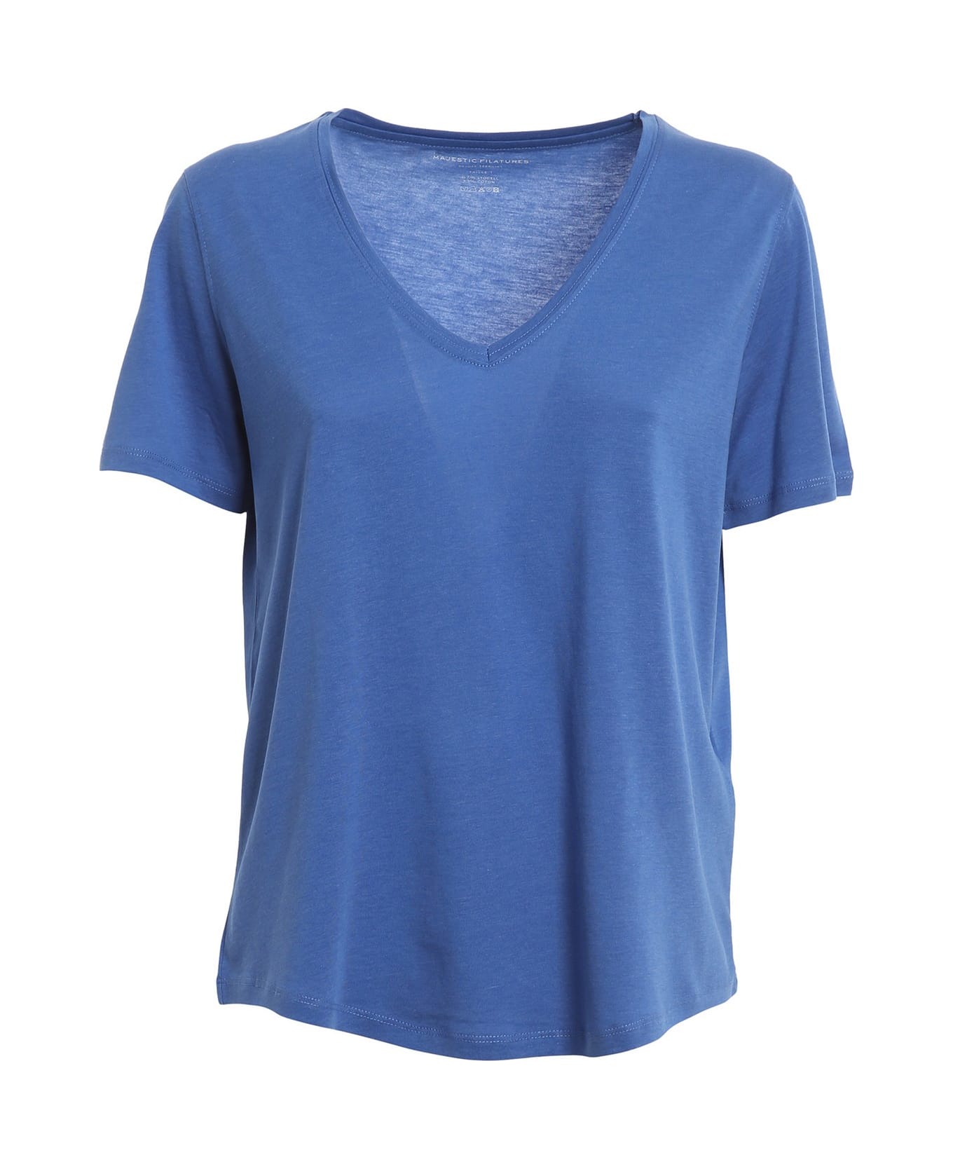 Majestic Filatures Majestic T-shirts And Polos Clear Blue - Clear Blue