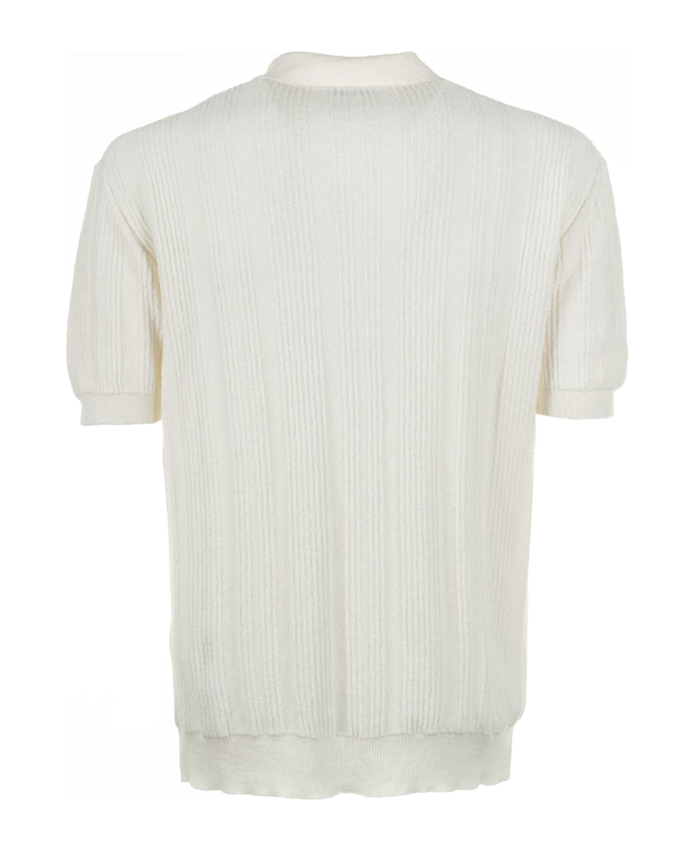 Altea Cream Short-sleeved Polo Shirt - PANNA