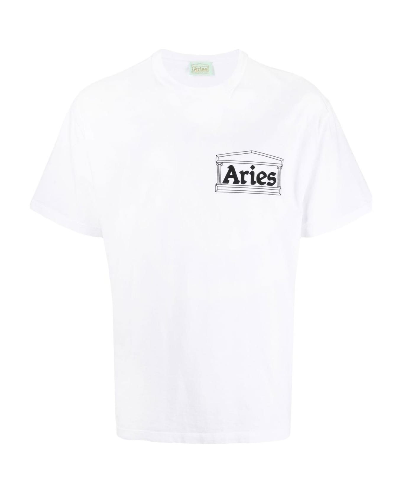 Aries White Cotton T-shirt