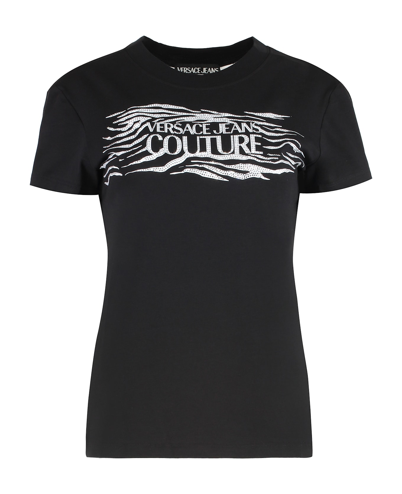 Versace Jeans Couture Logo Print T-shirt - black