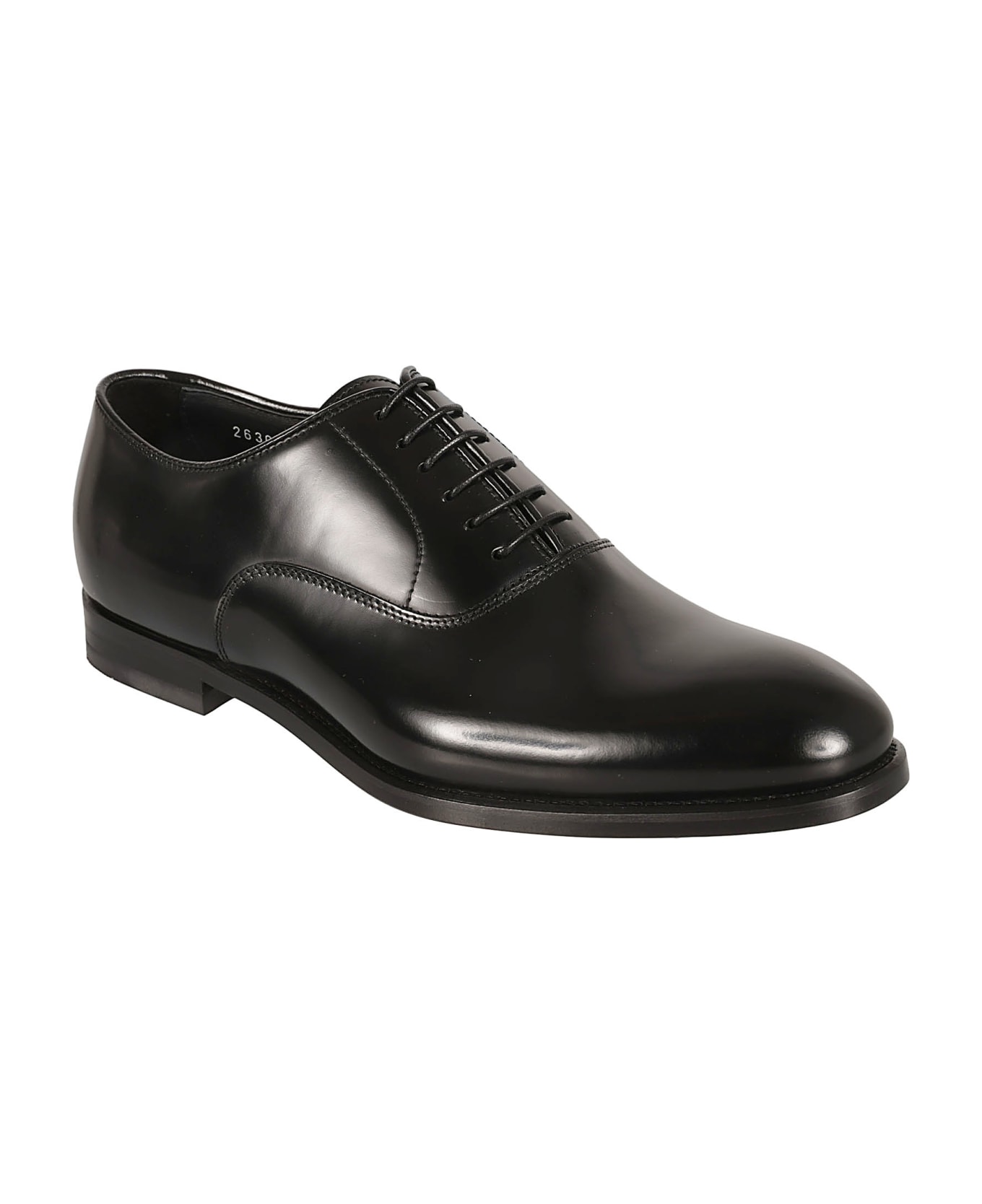 Doucal's Shiny Classic Oxford Shoes - Black
