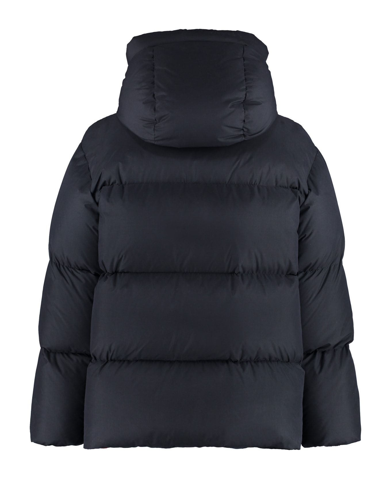 Off-White Down Jacket With Logo - black