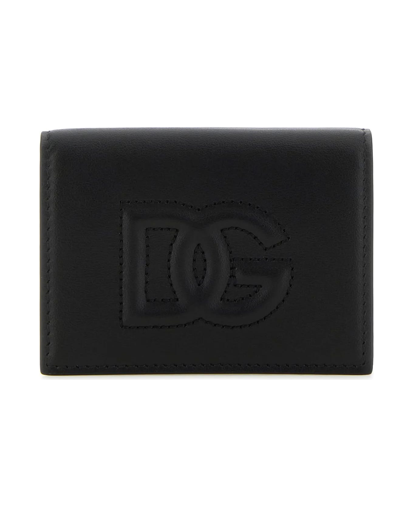 Dolce & Gabbana Black Leather Wallet - Black 財布