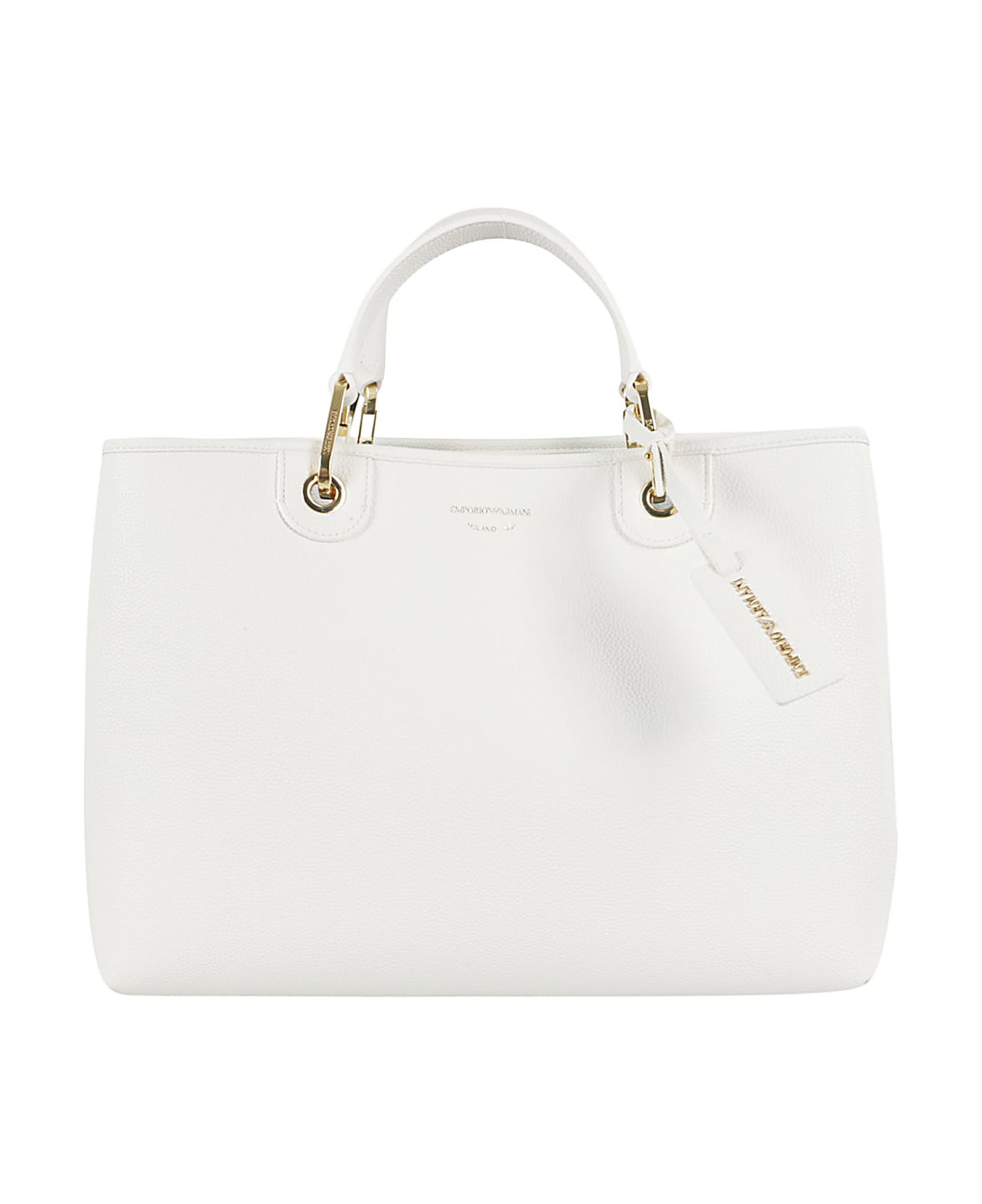 Emporio Armani Shopping Bag - Bianco Cuoio