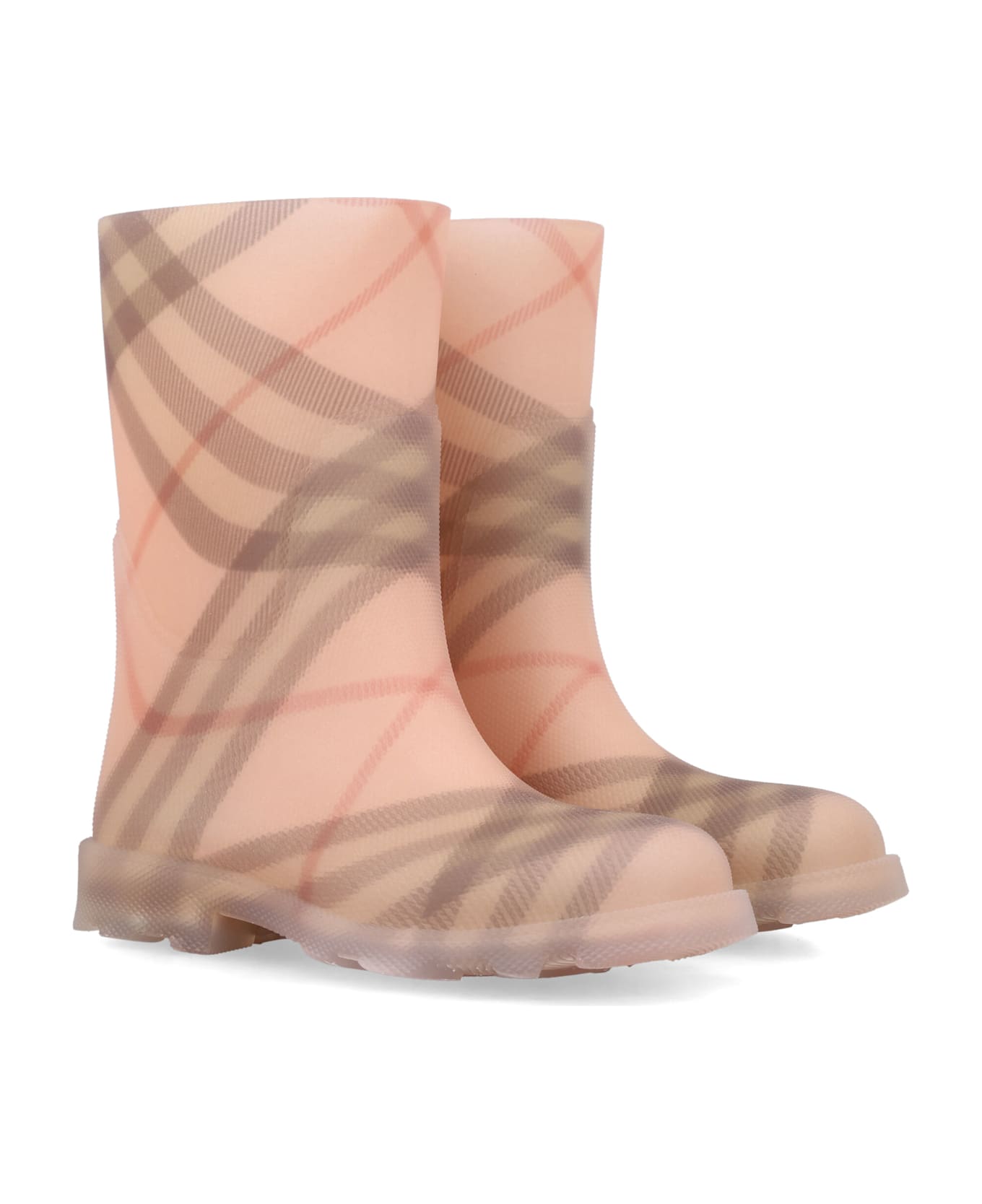 Burberry Kid - Check Rubber Marsh High Boots - PLUSH IP CHECK