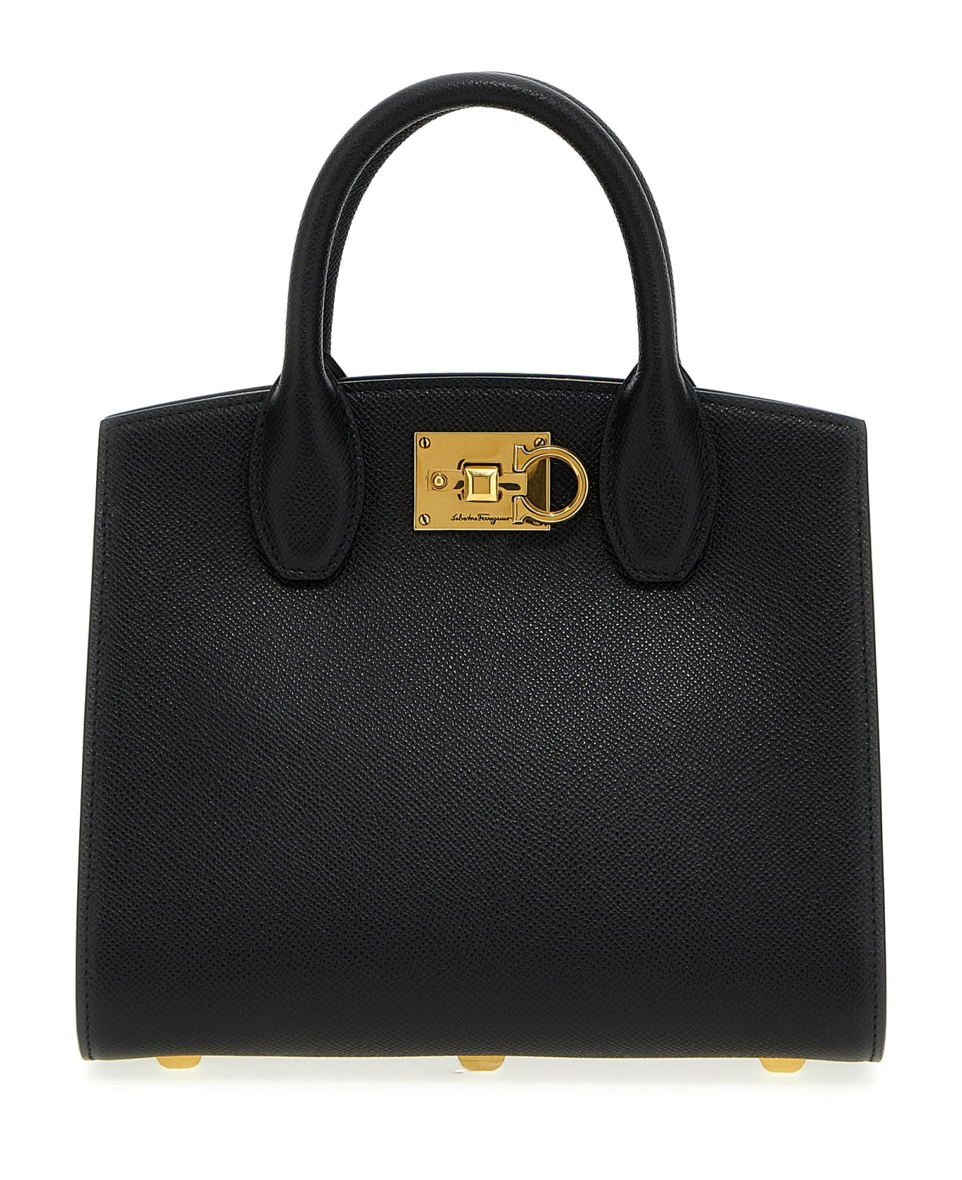 Ferragamo Studio Box Mini Handbag - Black