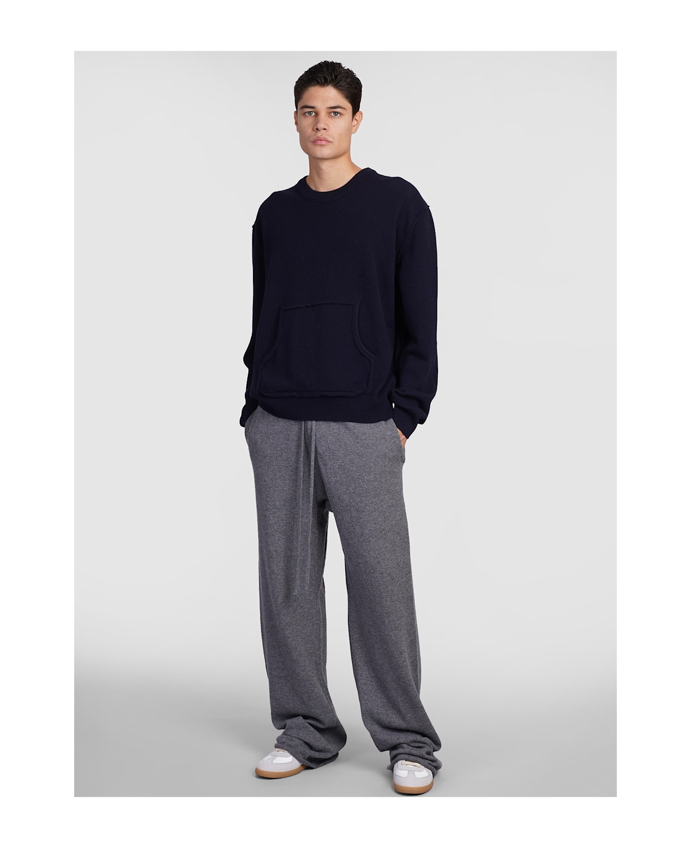 Maison Margiela Knitwear In Blue Wool - blue