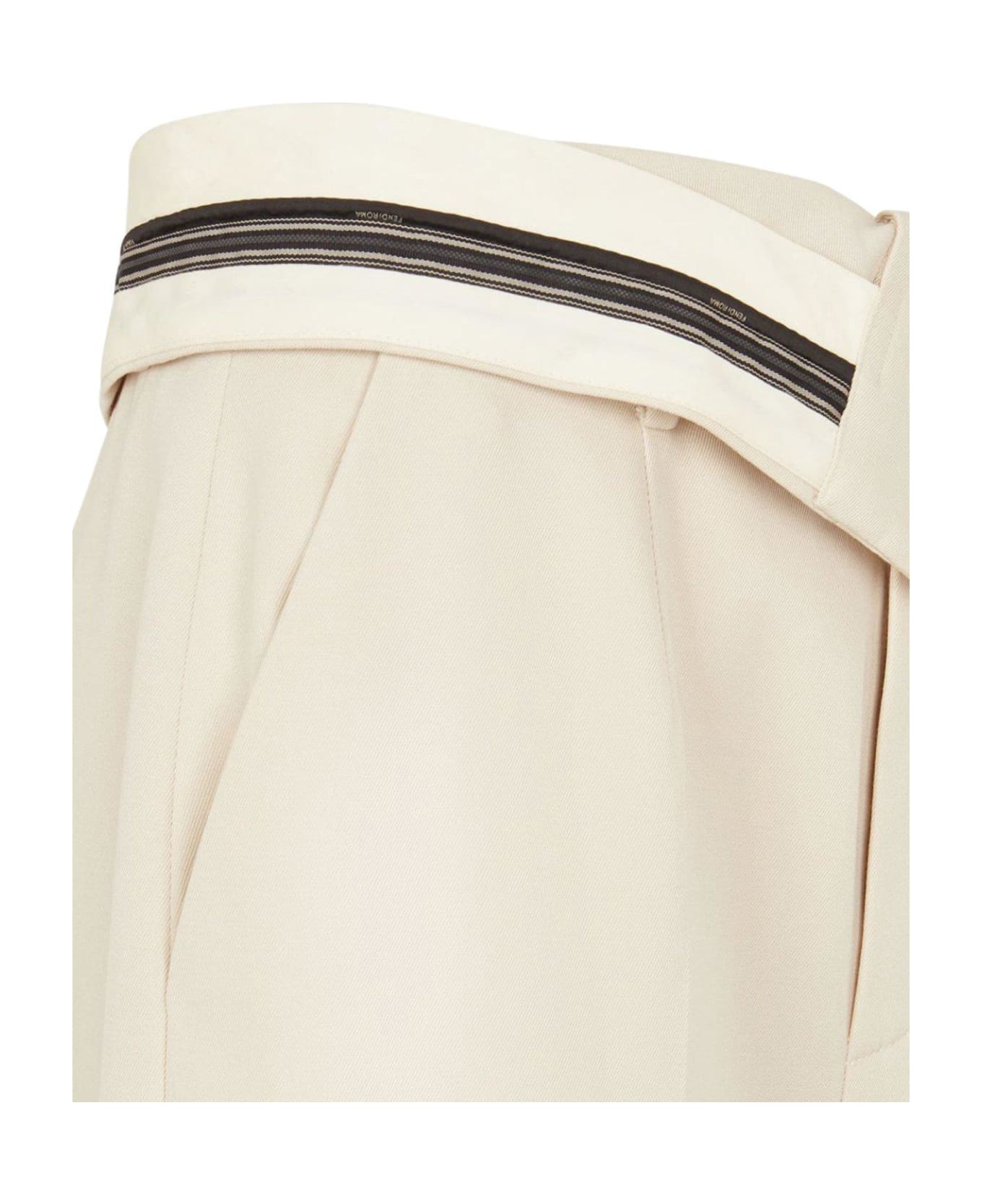 Fendi Pantalone Wool Cotton Trousers - Shell ボトムス