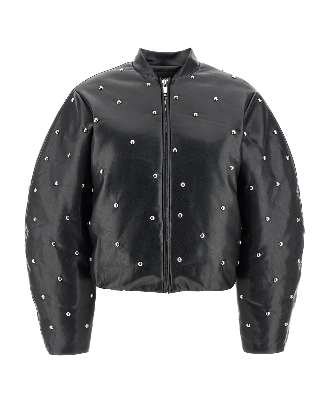 Rotate by Birger Christensen 'studded Padded' Bomber Jacket - Black  