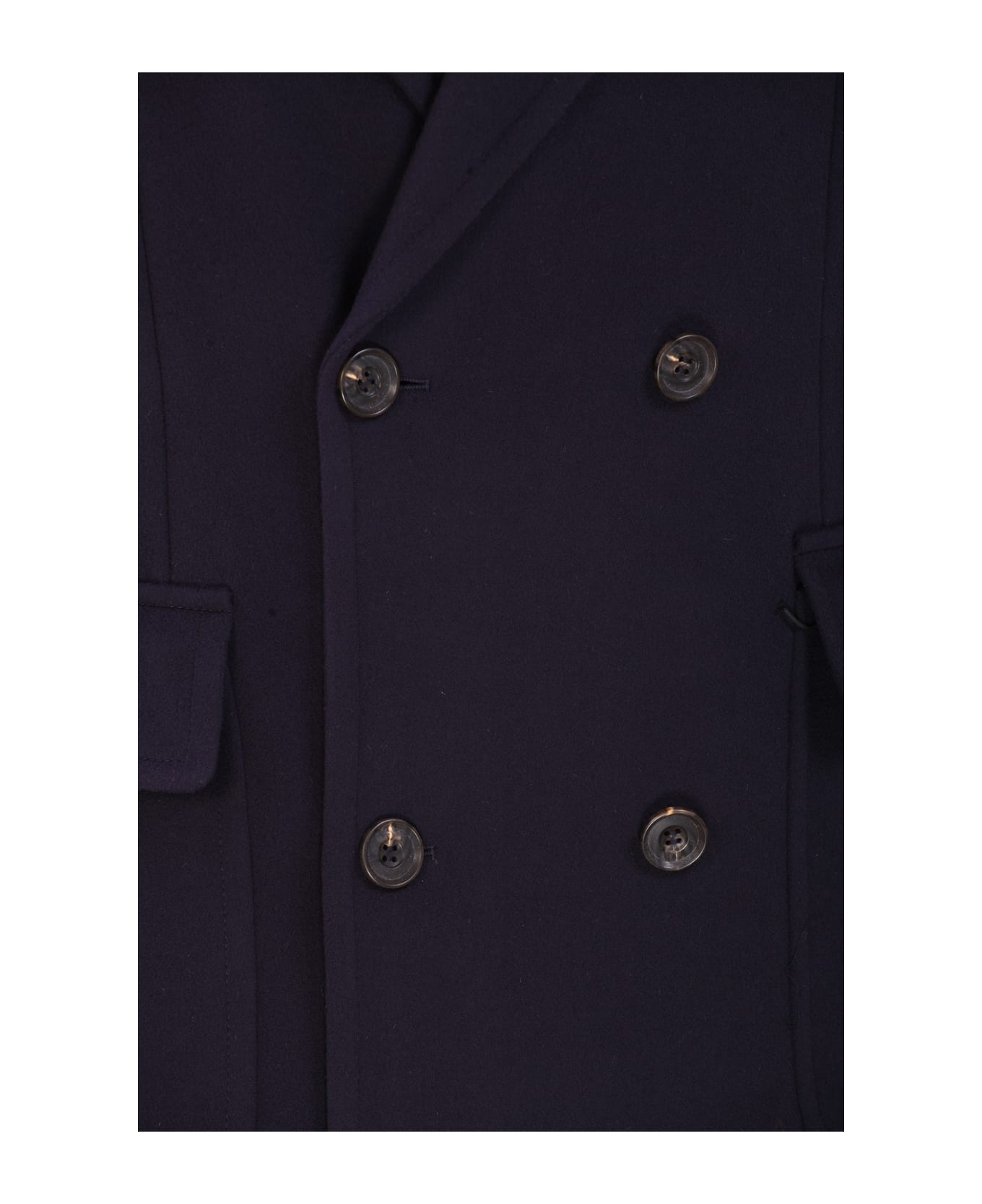 Corneliani Double-breasted wool coat - Blu
