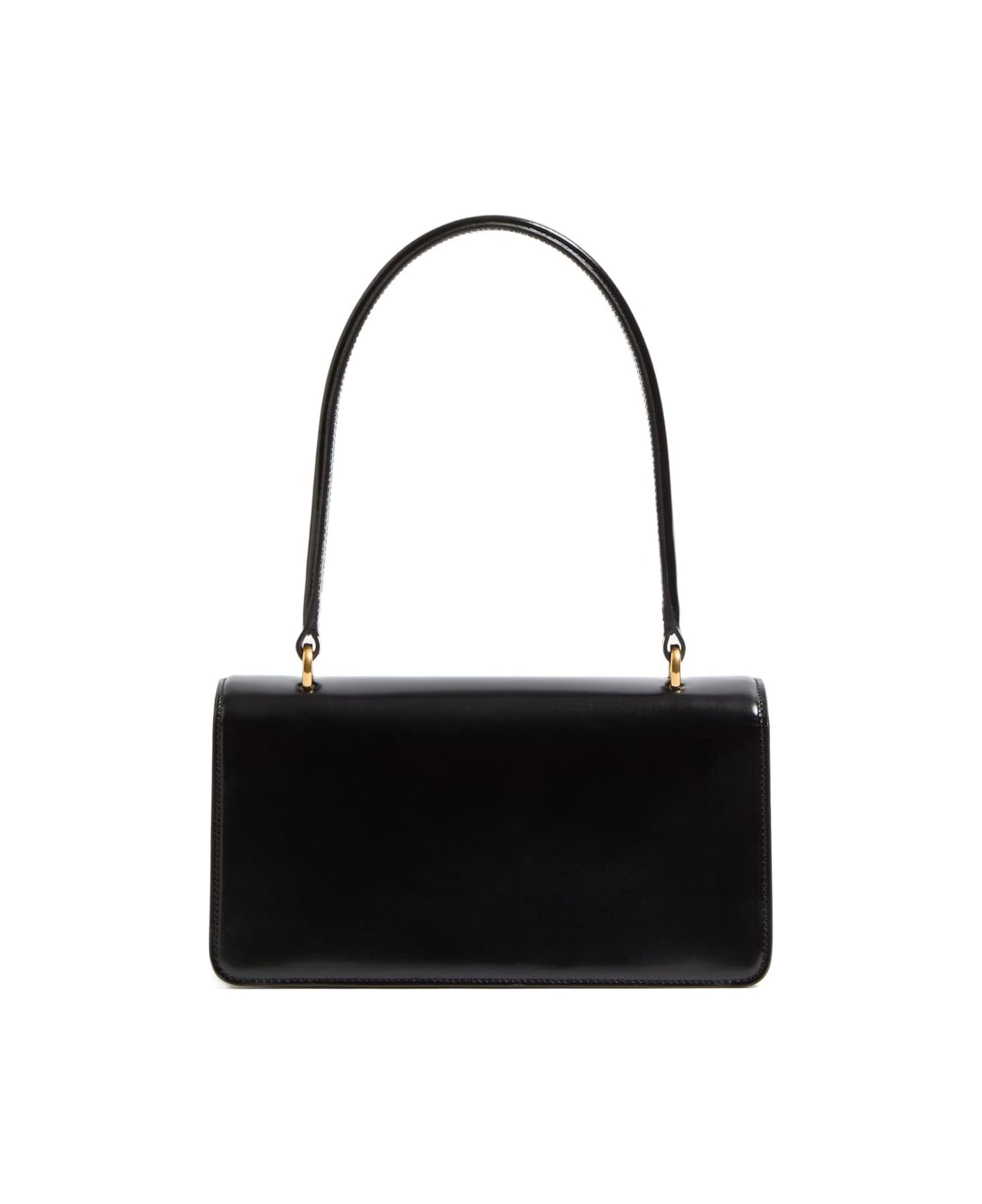 Valentino Garavani Vain Leather Top Handle Bag - Black