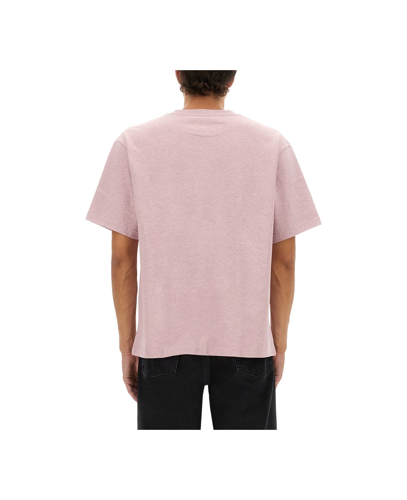 Kenzo Oversized T-shirt With "boke Flower" Embroidery - PINK